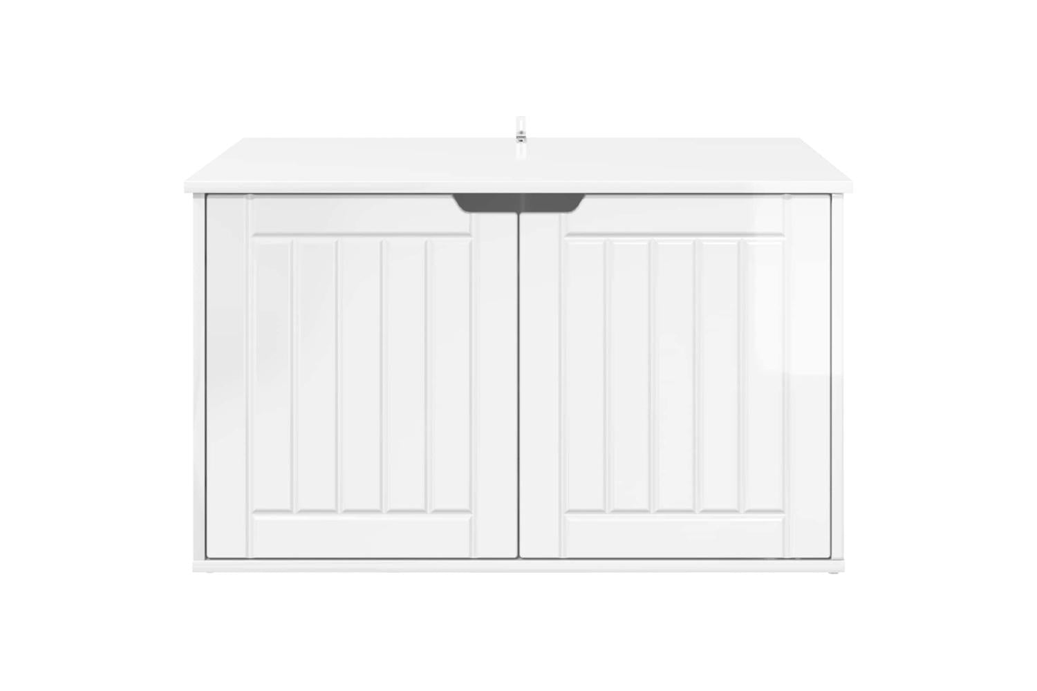 Vidaxl Cat House Gloss White 85 X 55 X 505 Cm Engineered Wood-7