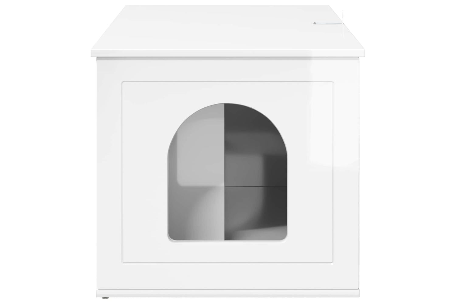 Vidaxl Cat House Gloss White 85 X 55 X 505 Cm Engineered Wood-8