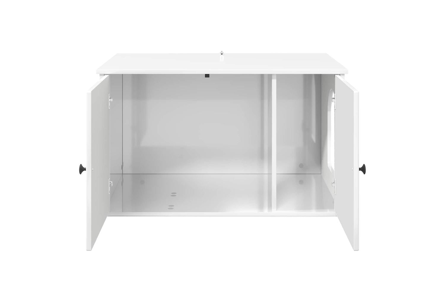Vidaxl Cat House Gloss White 85 X 55 X 505 Cm Engineered Wood-6