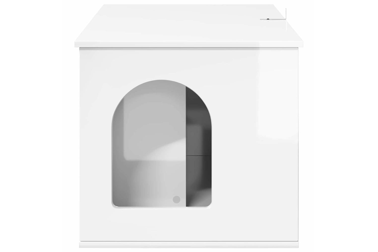Vidaxl Cat House Gloss White 85 X 55 X 505 Cm Engineered Wood-8