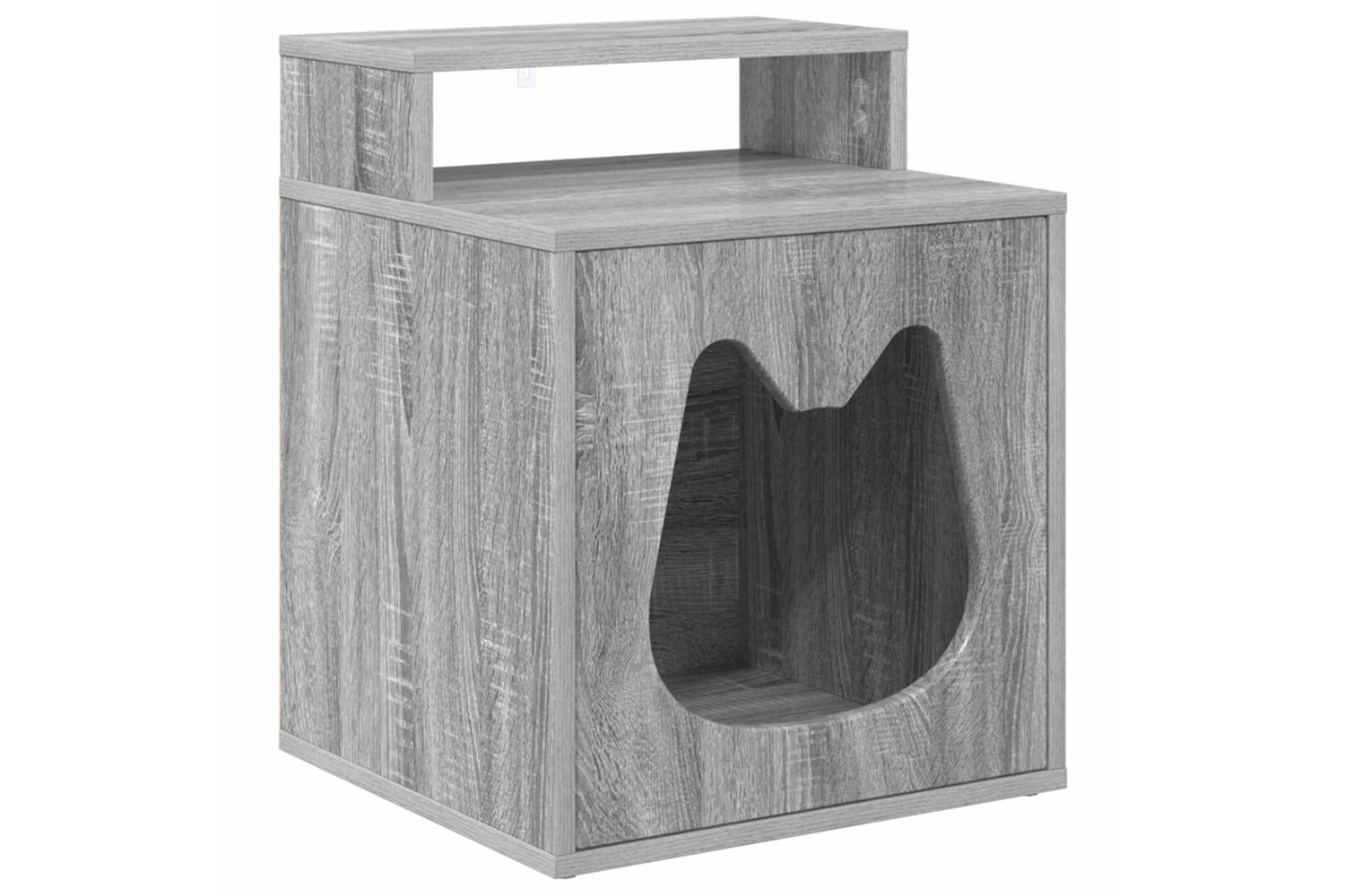 Vidaxl Cat House Grey Sonoma 425 X 40 X 535 Cm Engineered Wood