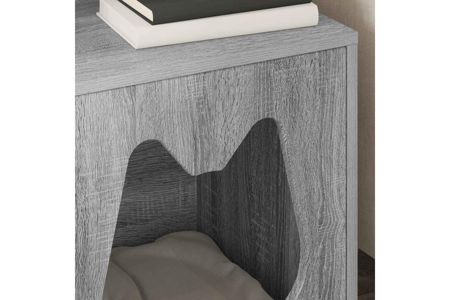 Vidaxl Cat House Grey Sonoma 425 X 40 X 535 Cm Engineered Wood-4