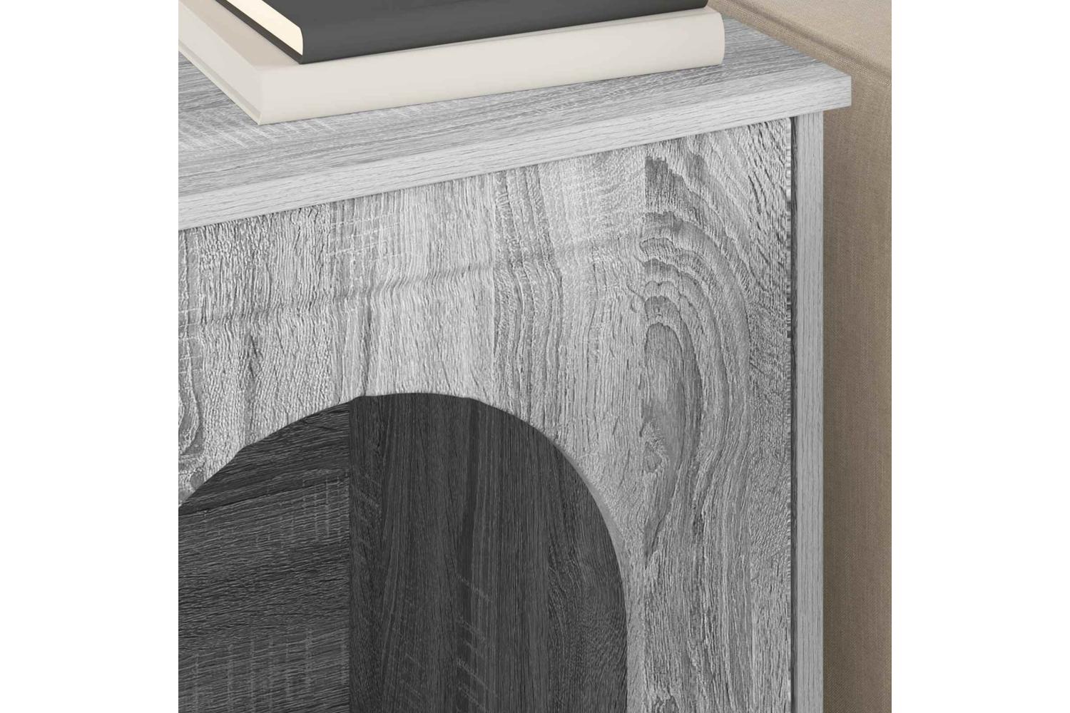 Vidaxl Cat House Grey Sonoma 53 X 52 X 62 Cm Engineered Wood-4
