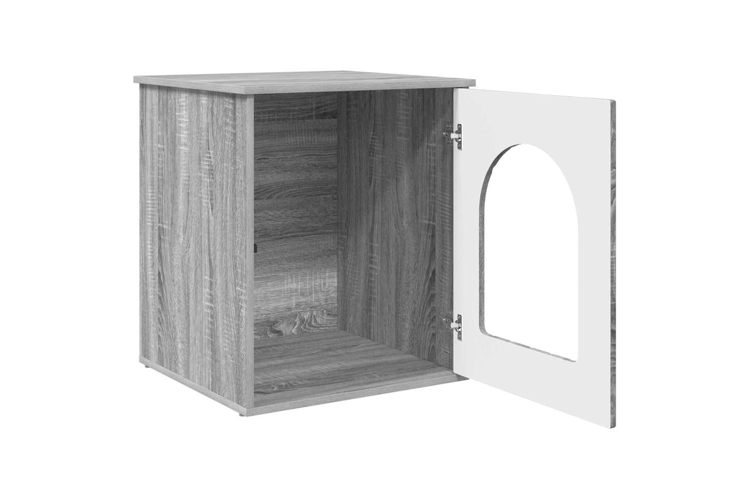 Vidaxl Cat House Grey Sonoma 53 X 52 X 62 Cm Engineered Wood-5