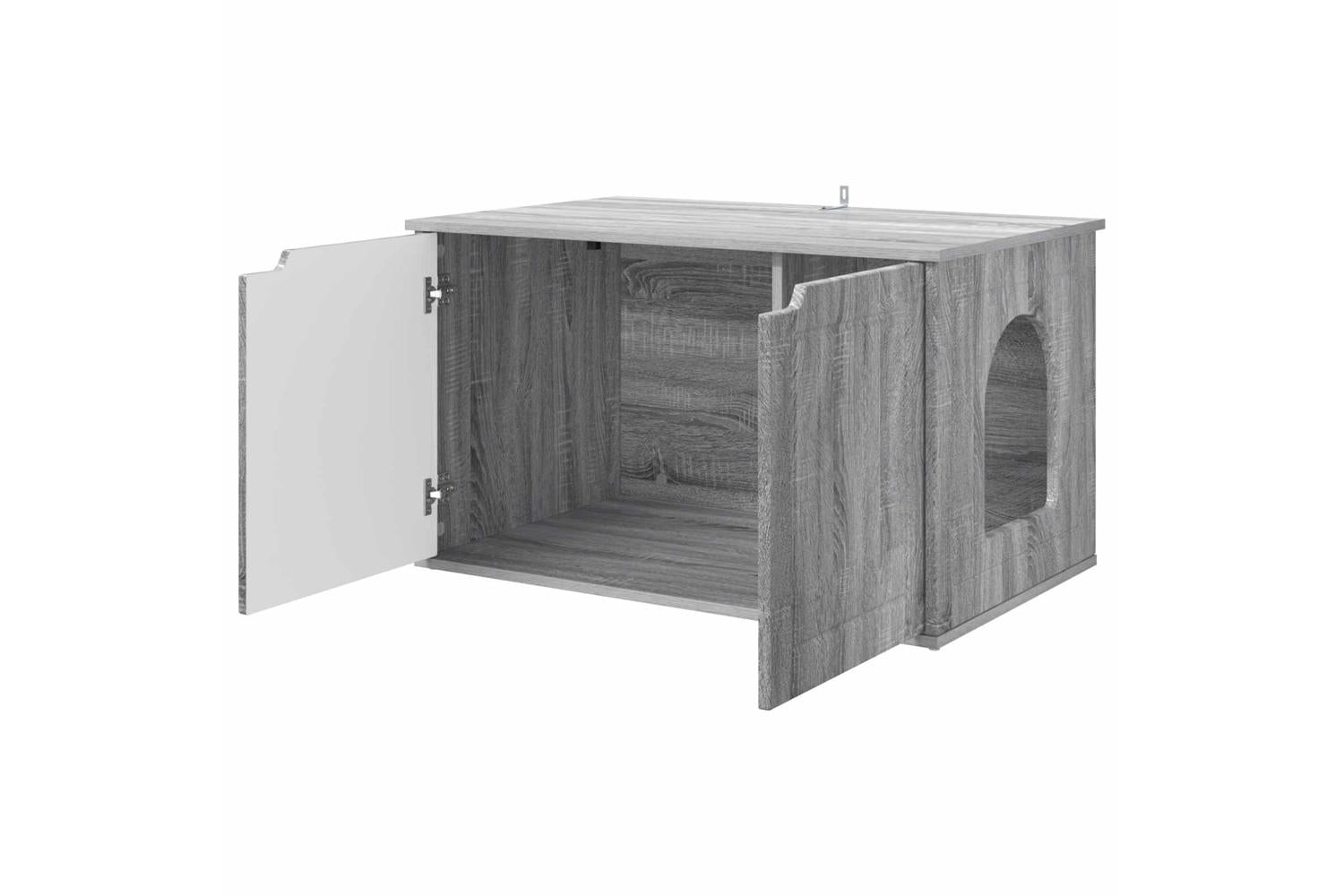Vidaxl Cat House Grey Sonoma 85 X 55 X 505 Cm Engineered Wood-5