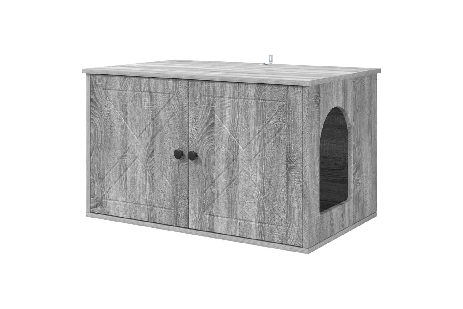 Vidaxl Cat House Grey Sonoma 85 X 55 X 505 Cm Engineered Wood