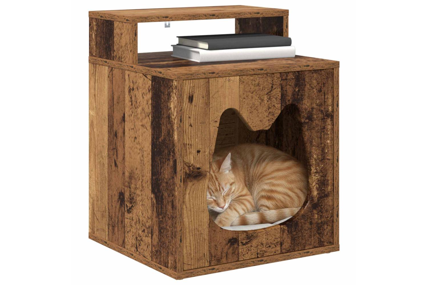 Vidaxl Cat House Old Wood 425 X 40 X 535 Cm Engineered Wood-3