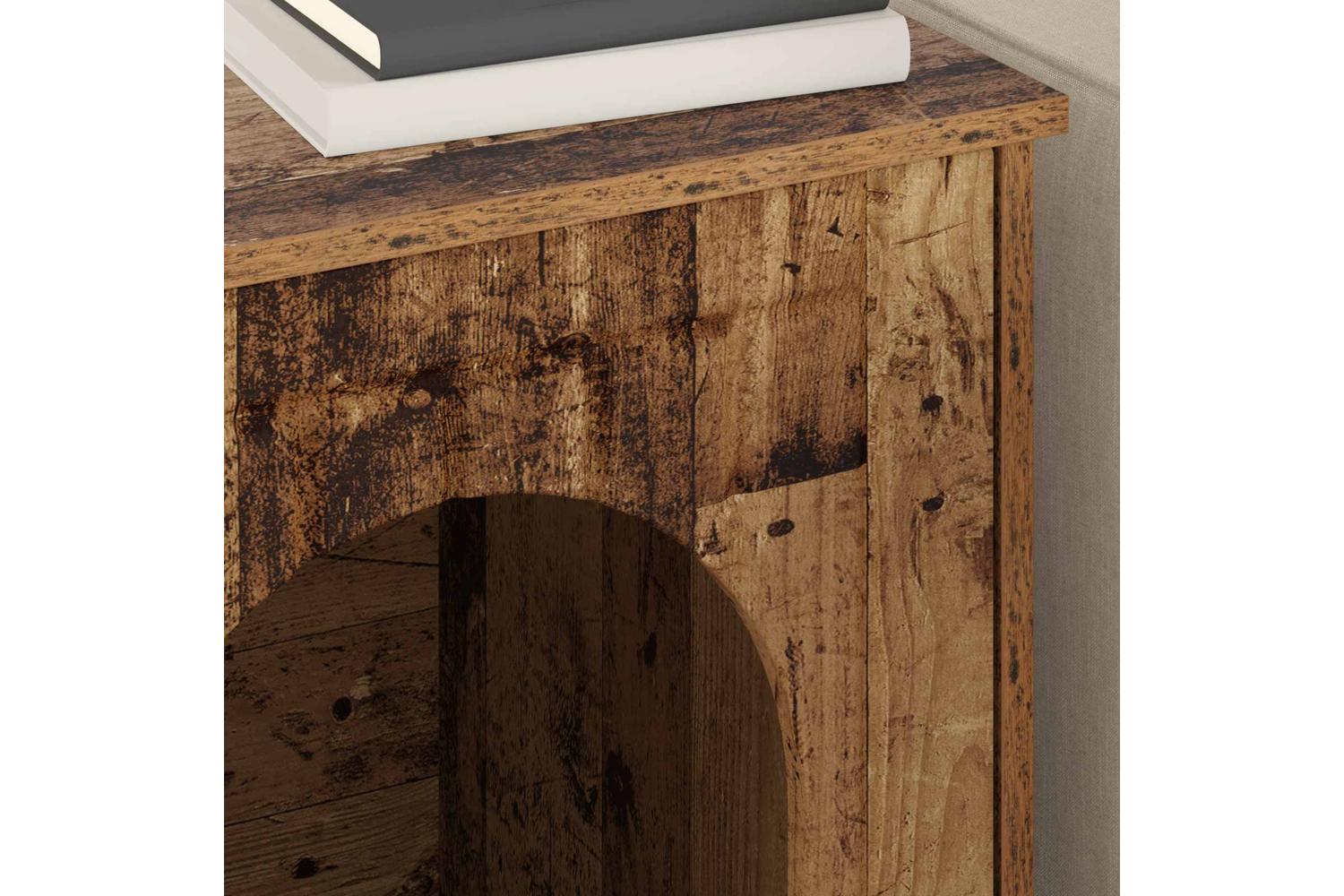 Vidaxl Cat House Old Wood 53 X 52 X 62 Cm Engineered Wood-4