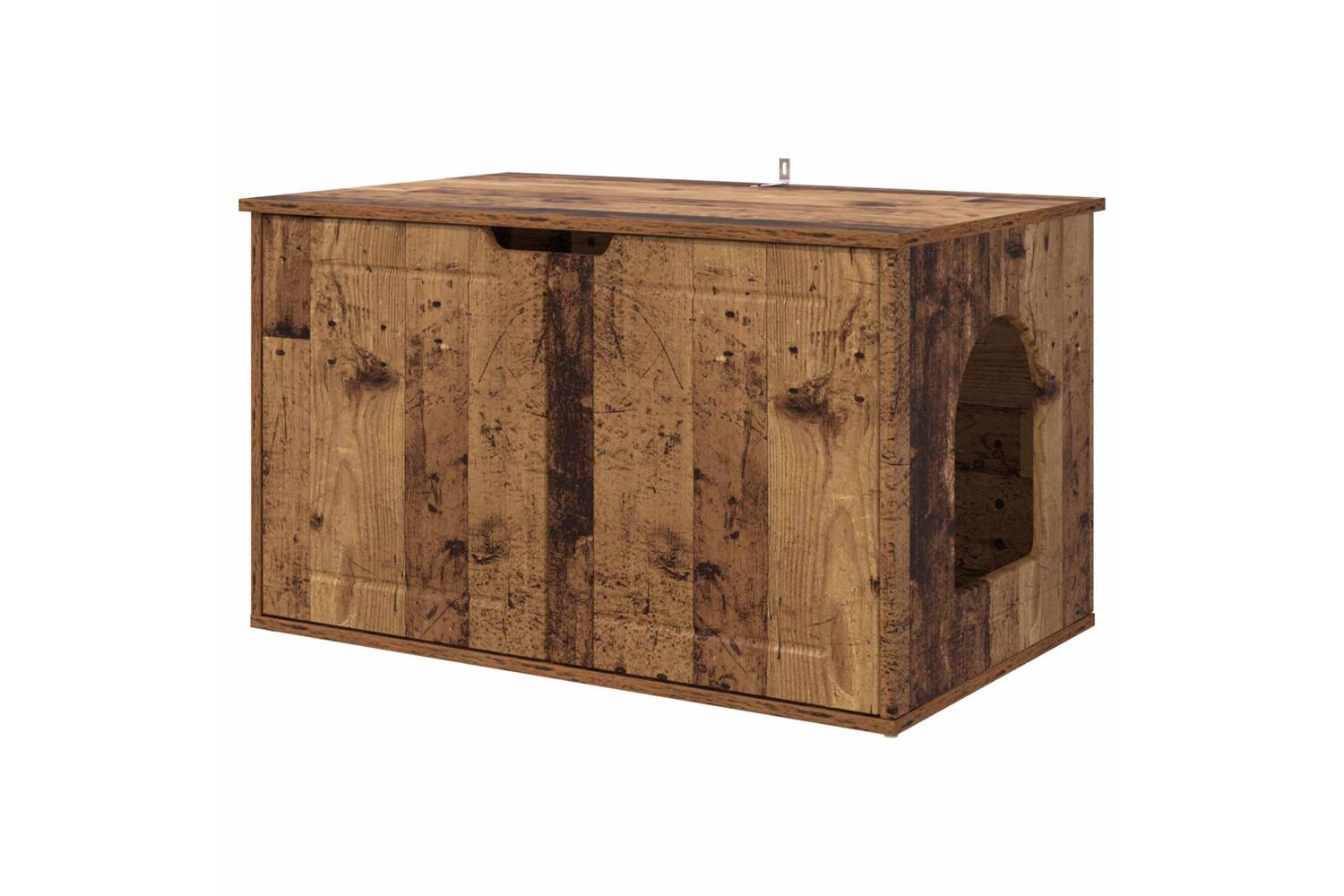 Vidaxl Cat House Old Wood 85 X 55 X 505 Cm Engineered Wood