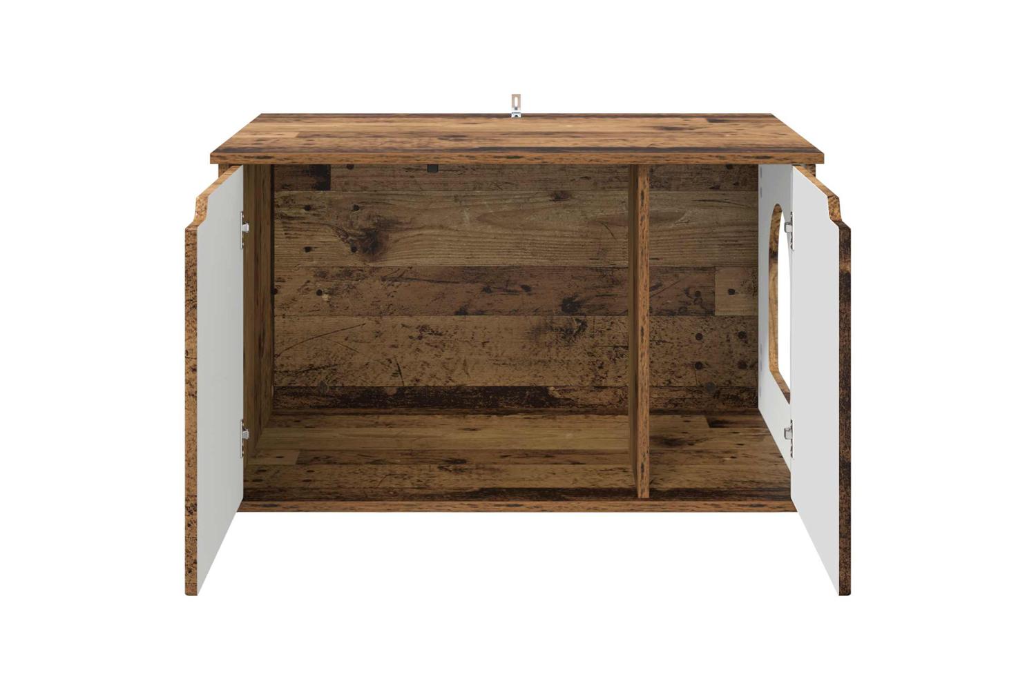 Vidaxl Cat House Old Wood 85 X 55 X 505 Cm Engineered Wood-6