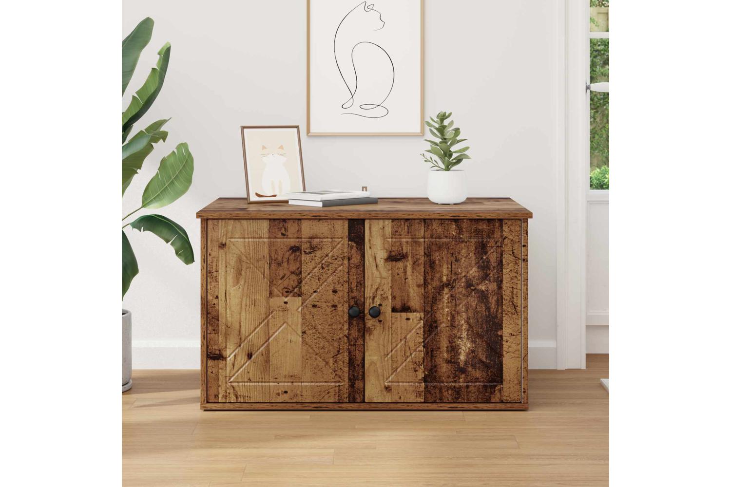 Vidaxl Cat House Old Wood 85 X 55 X 505 Cm Engineered Wood-4
