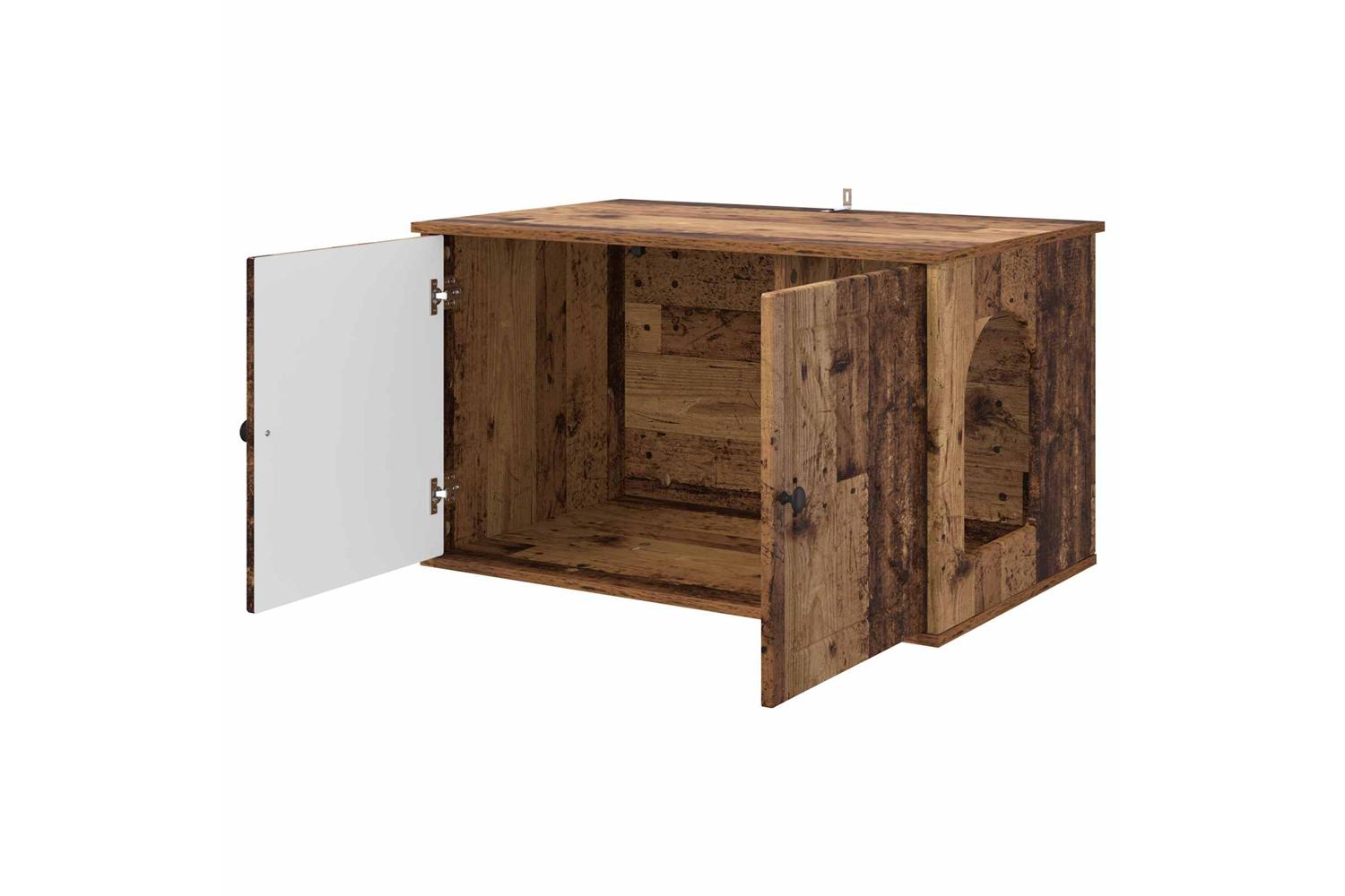 Vidaxl Cat House Old Wood 85 X 55 X 505 Cm Engineered Wood-5