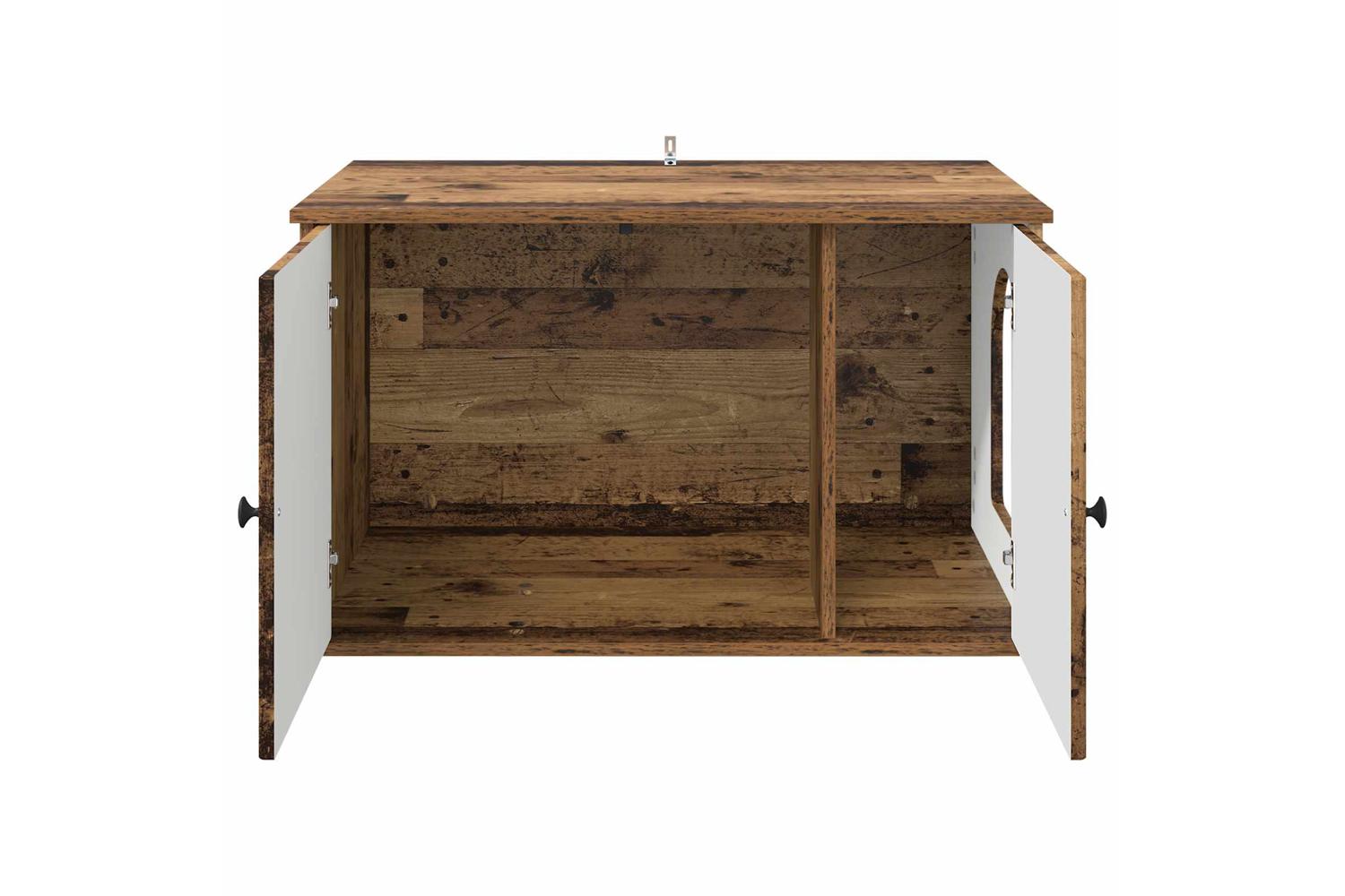 Vidaxl Cat House Old Wood 85 X 55 X 505 Cm Engineered Wood-6