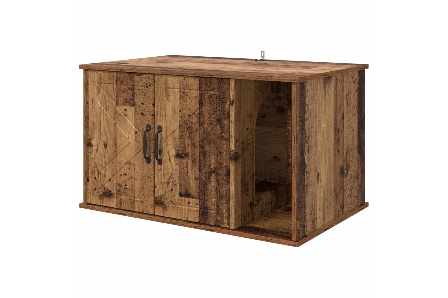 Vidaxl Cat House Old Wood 85 X 55 X 505 Cm Engineered Wood