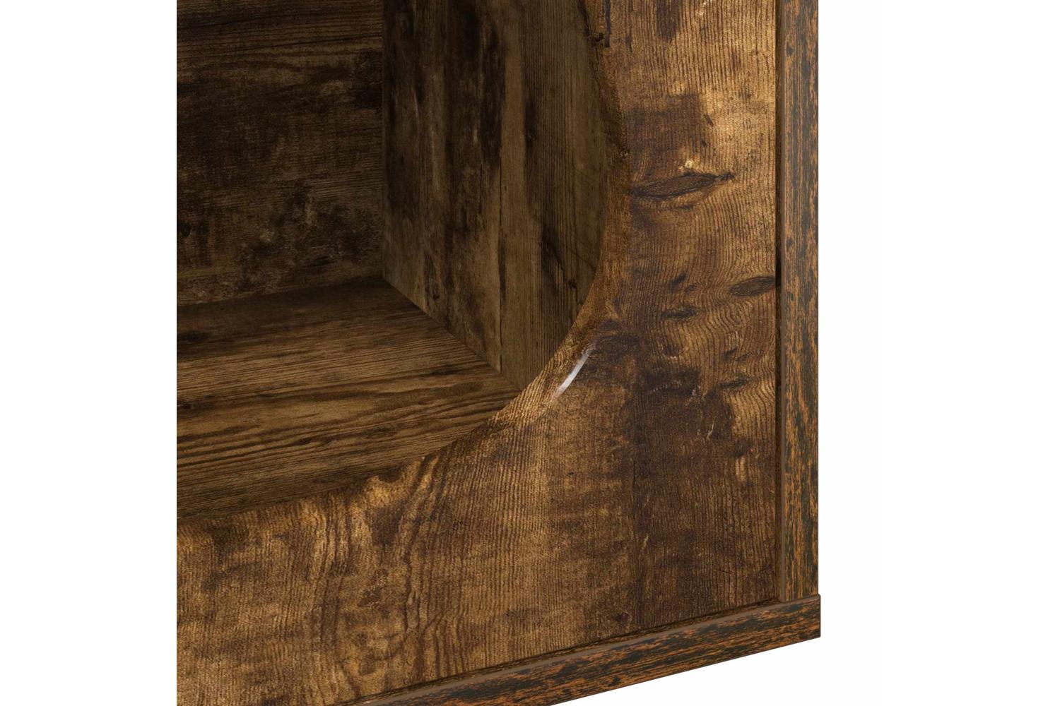 Vidaxl Cat House Smoked Oak 425 X 40 X 535 Cm Engineered Wood-8