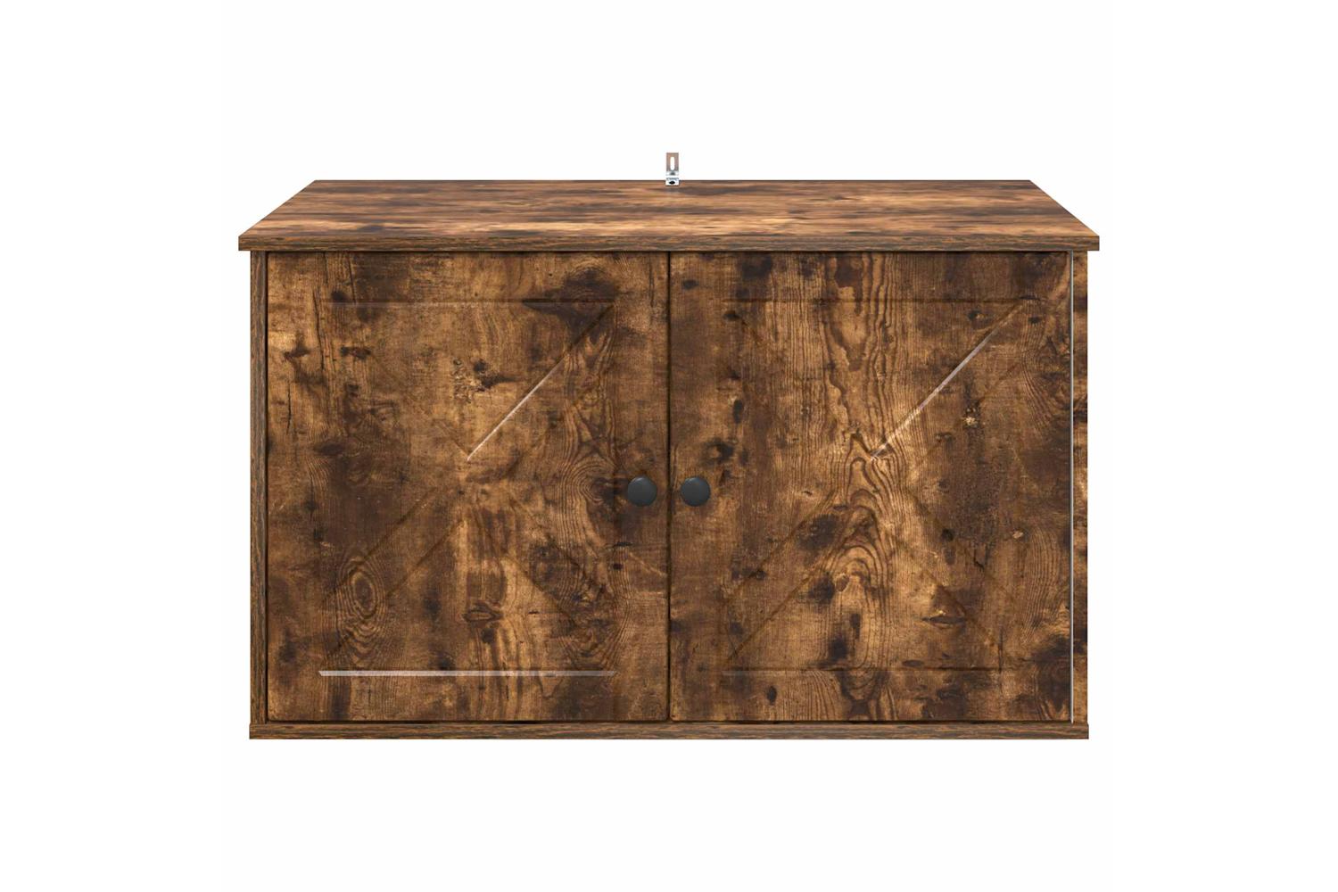 Vidaxl Cat House Smoked Oak 85 X 55 X 505 Cm Engineered Wood-7