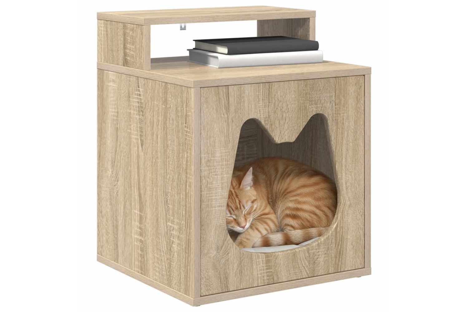 Vidaxl Cat House Sonoma 425 X 40 X 535 Cm Engineered Wood-3