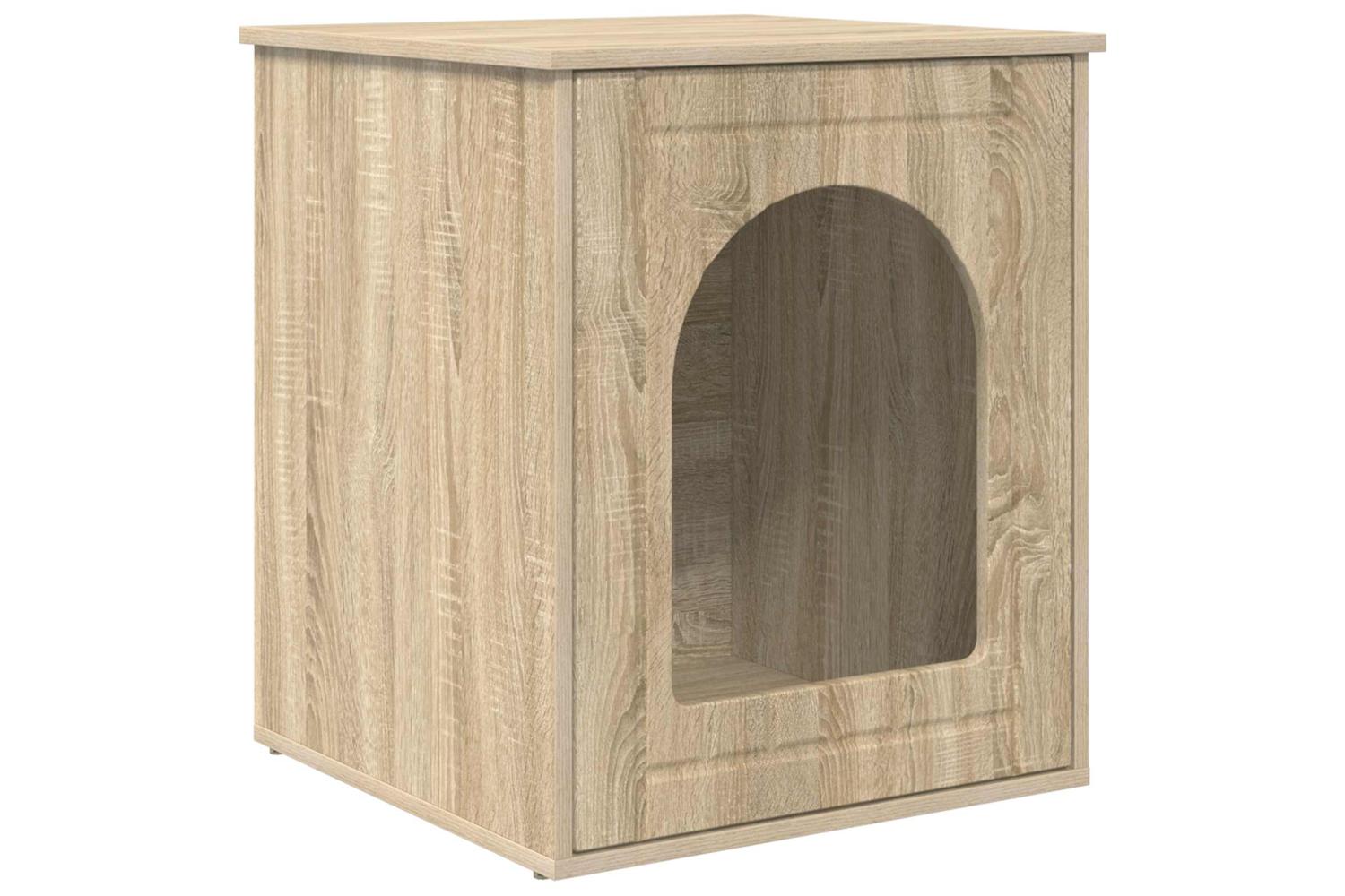 Vidaxl Cat House Sonoma 53 X 52 X 62 Cm Engineered Wood-2