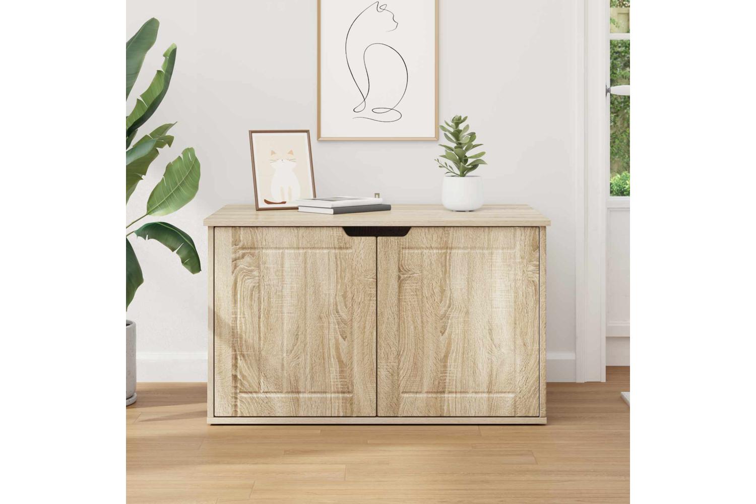 Vidaxl Cat House Sonoma 85 X 55 X 505 Cm Engineered Wood-4