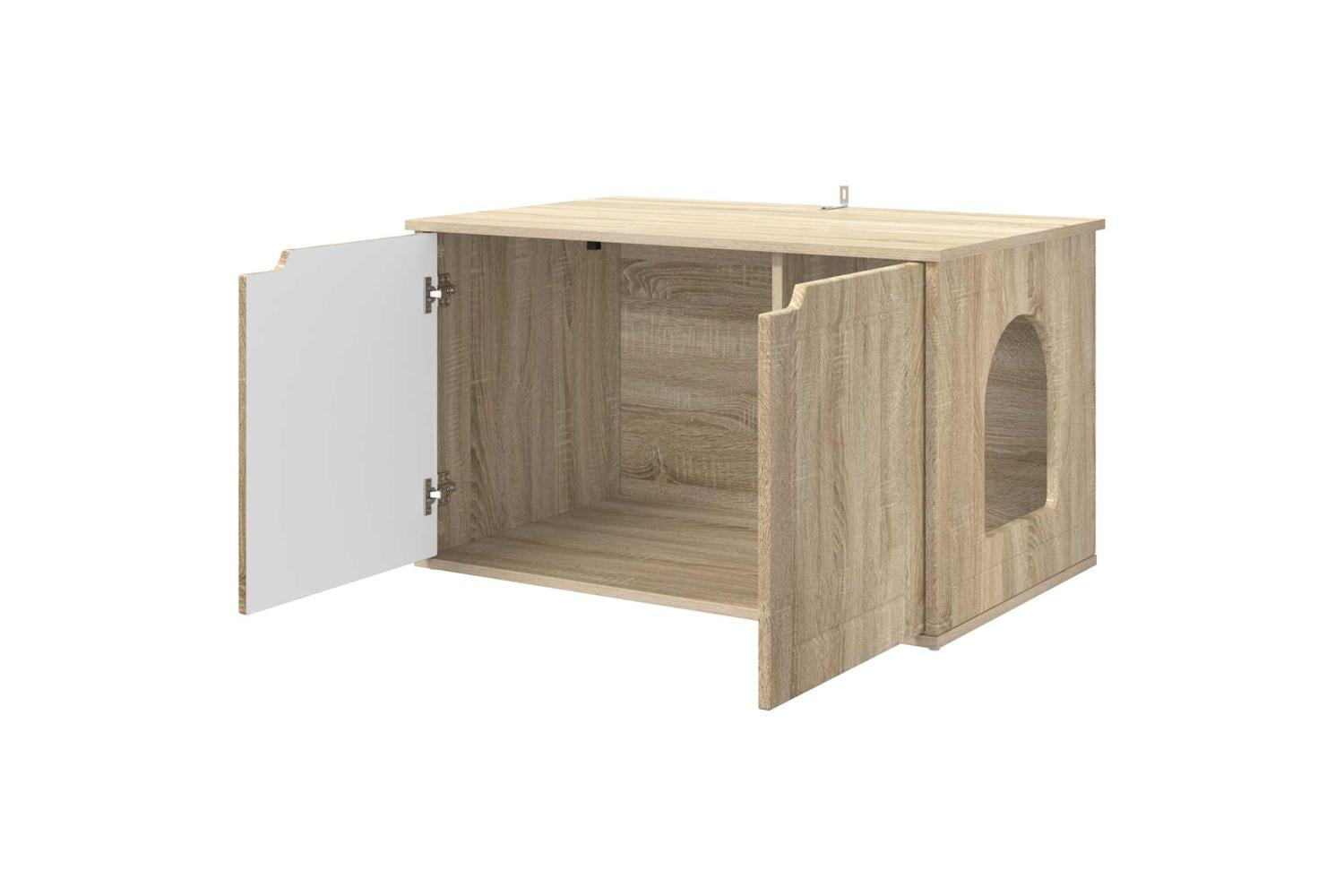 Vidaxl Cat House Sonoma 85 X 55 X 505 Cm Engineered Wood-5