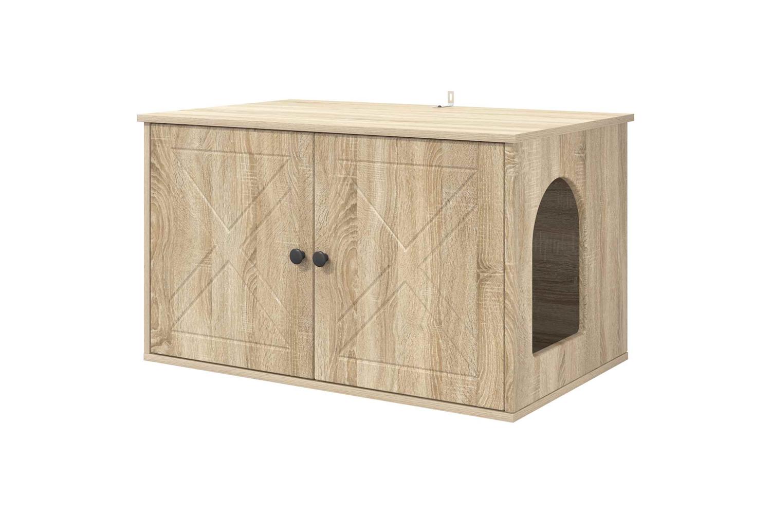 Vidaxl Cat House Sonoma 85 X 55 X 505 Cm Engineered Wood-2