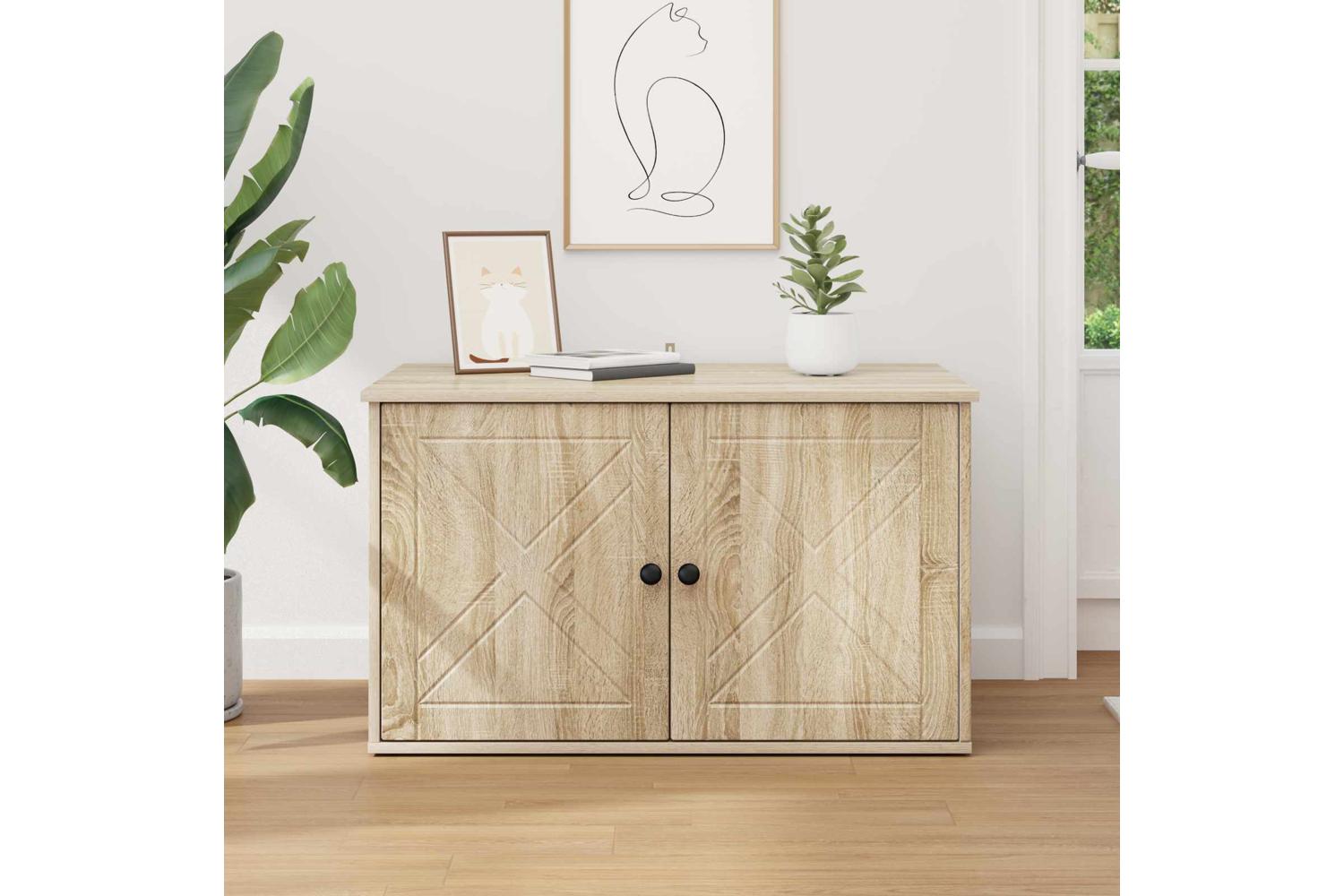 Vidaxl Cat House Sonoma 85 X 55 X 505 Cm Engineered Wood-4