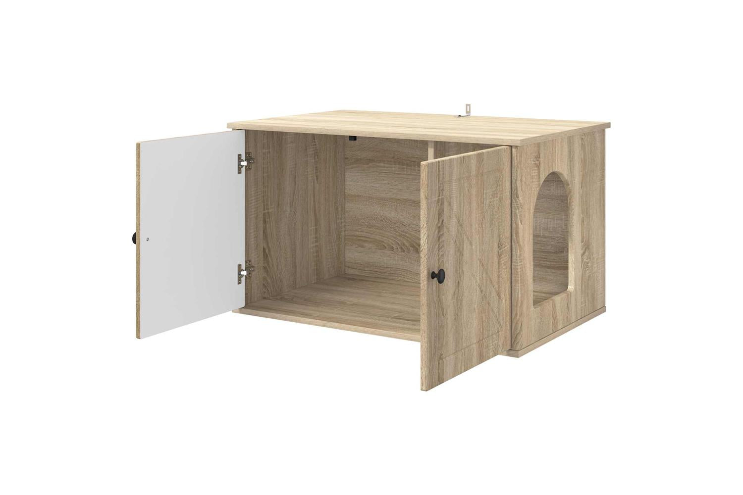 Vidaxl Cat House Sonoma 85 X 55 X 505 Cm Engineered Wood-5
