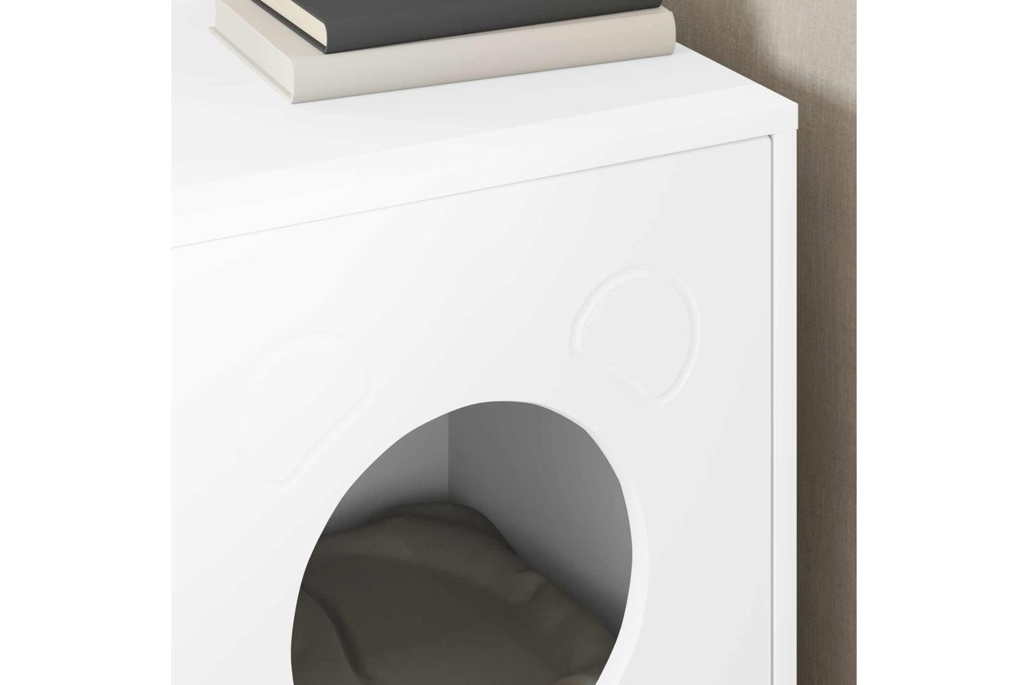 Vidaxl Cat House White 425 X 40 X 53 Cm Engineered Wood-4