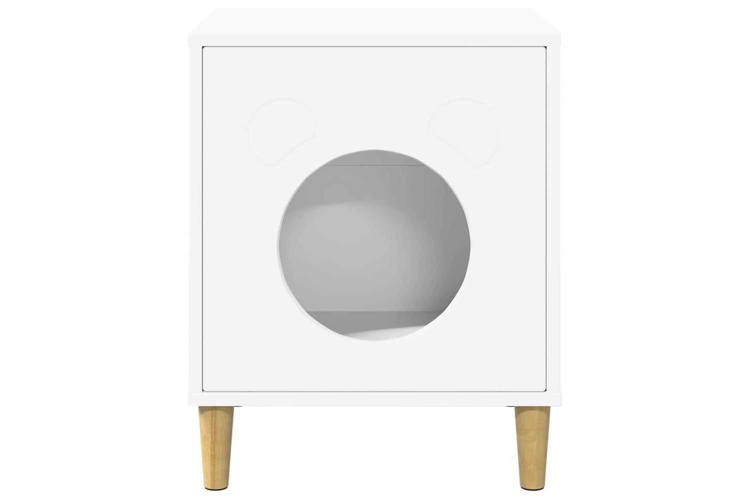Vidaxl Cat House White 425 X 40 X 53 Cm Engineered Wood-5