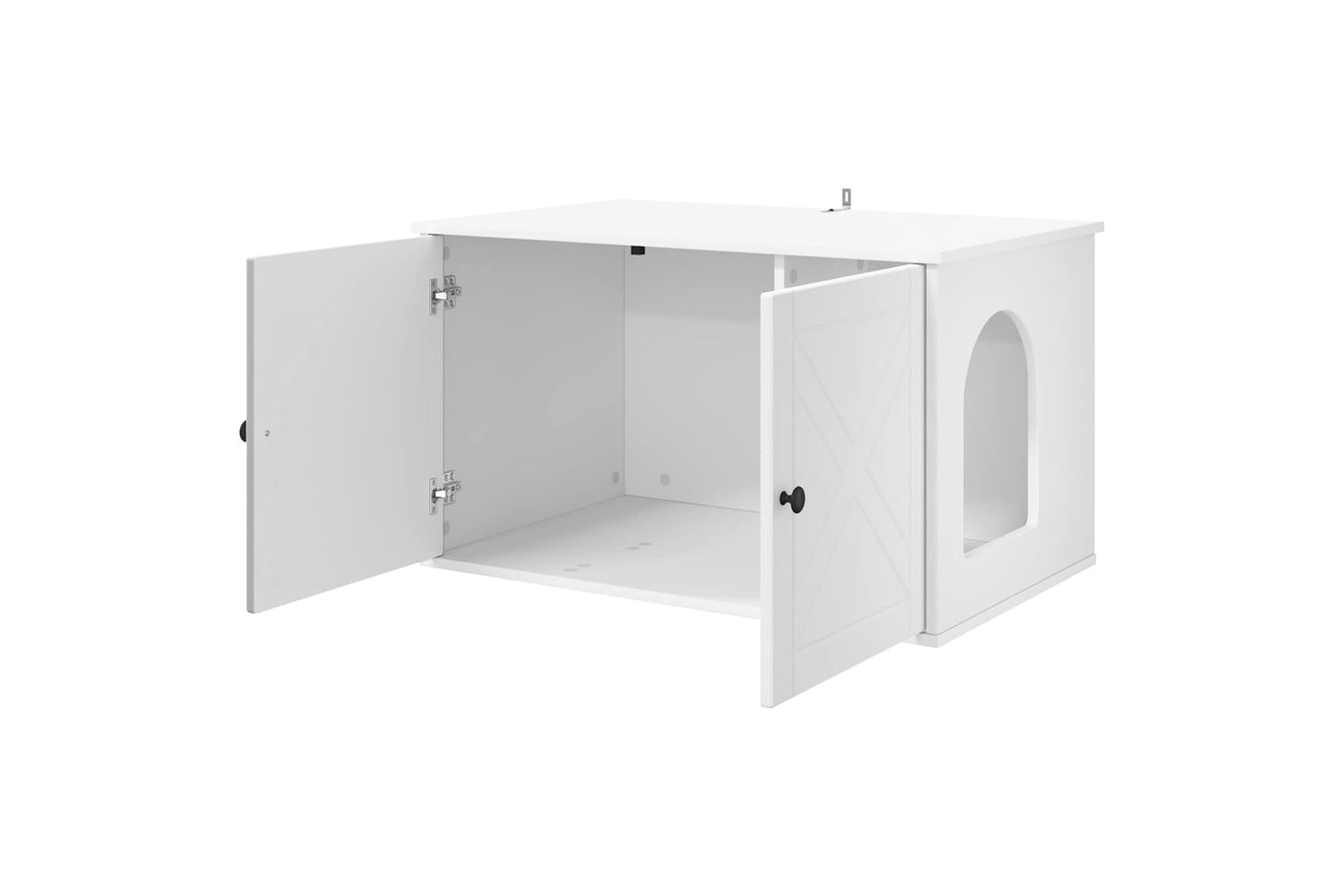 Vidaxl Cat House White 85 X 55 X 505 Cm Engineered Wood-5