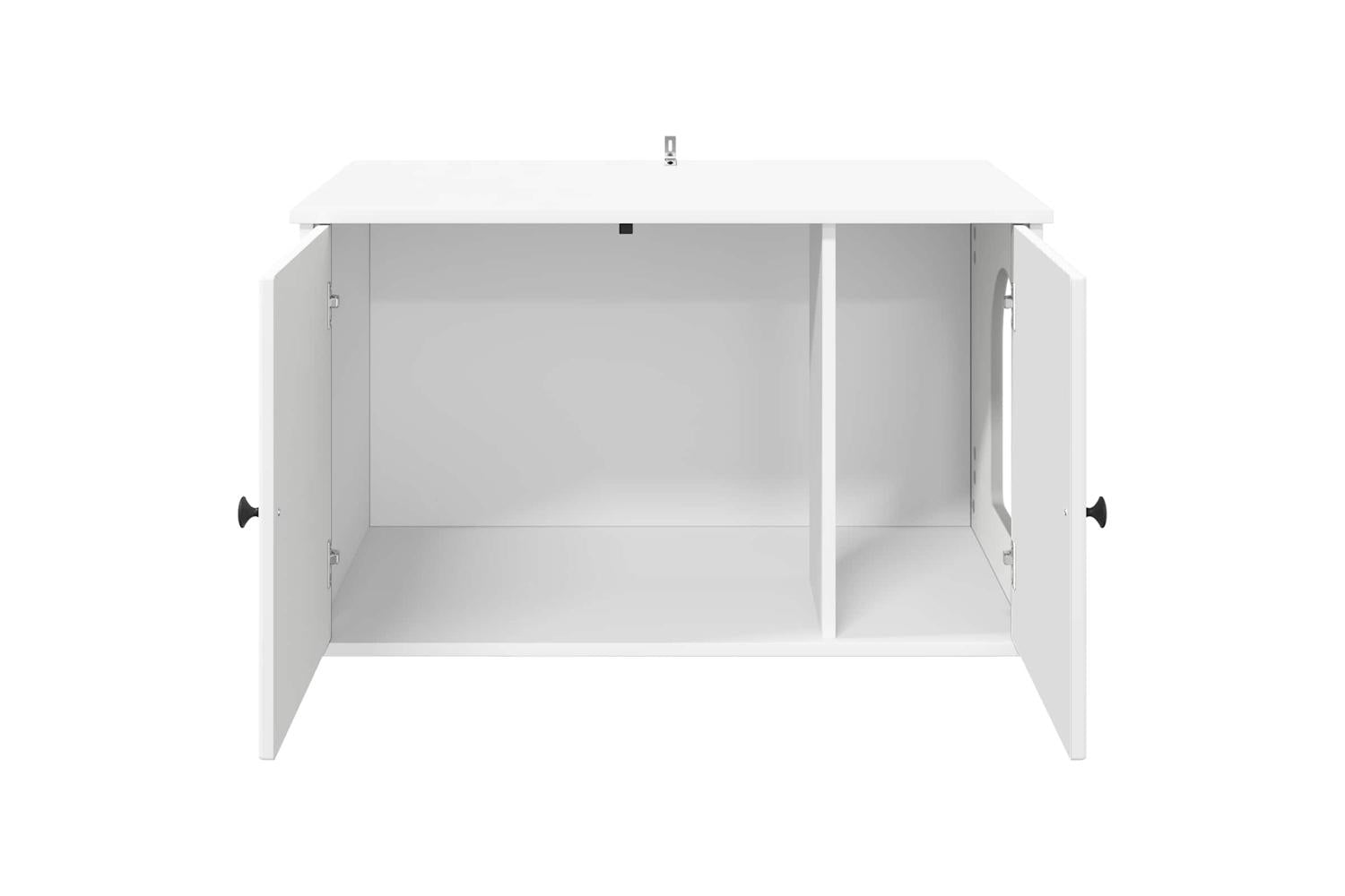 Vidaxl Cat House White 85 X 55 X 505 Cm Engineered Wood-6