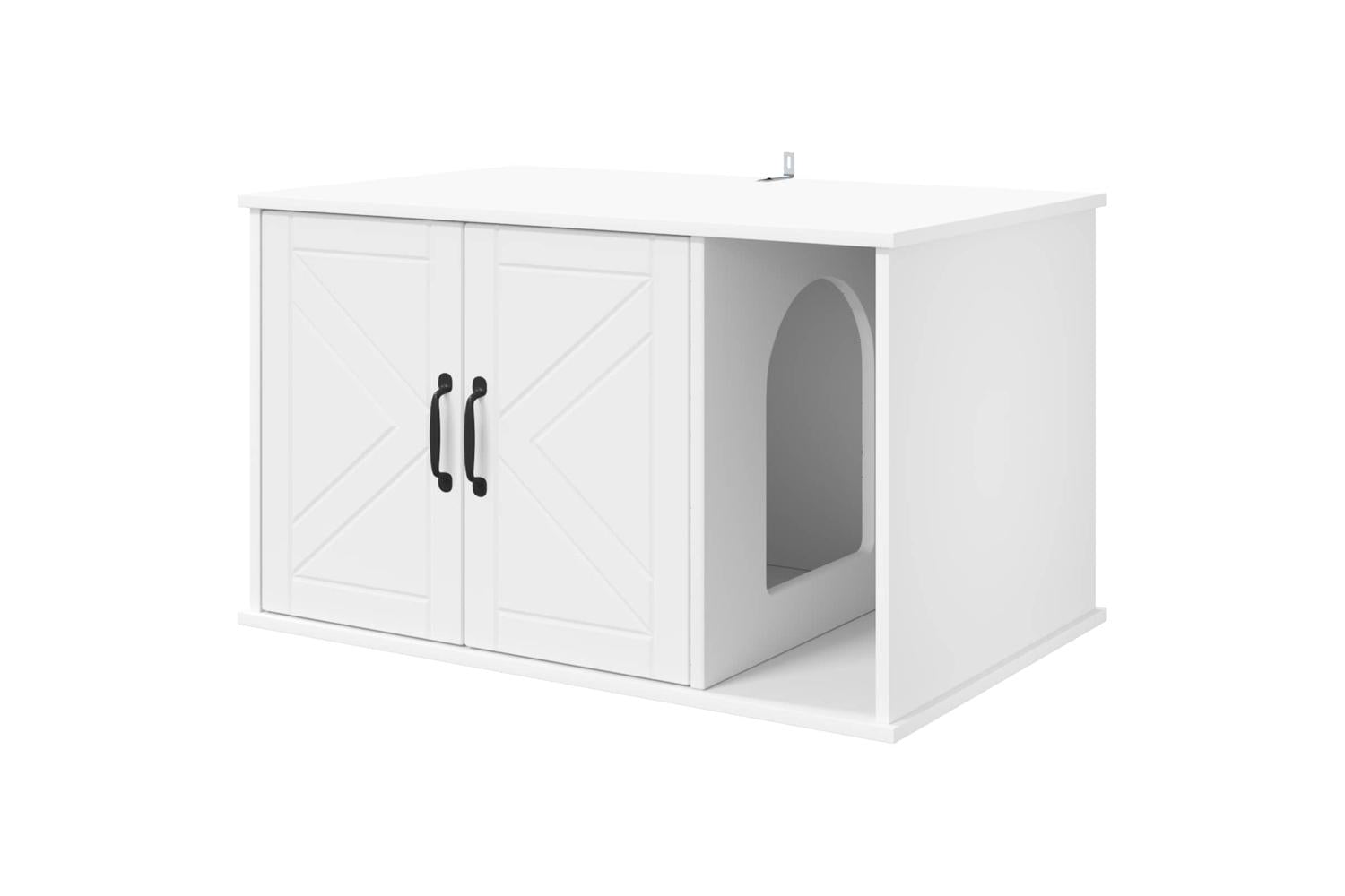 Vidaxl Cat House White 85 X 55 X 505 Cm Engineered Wood