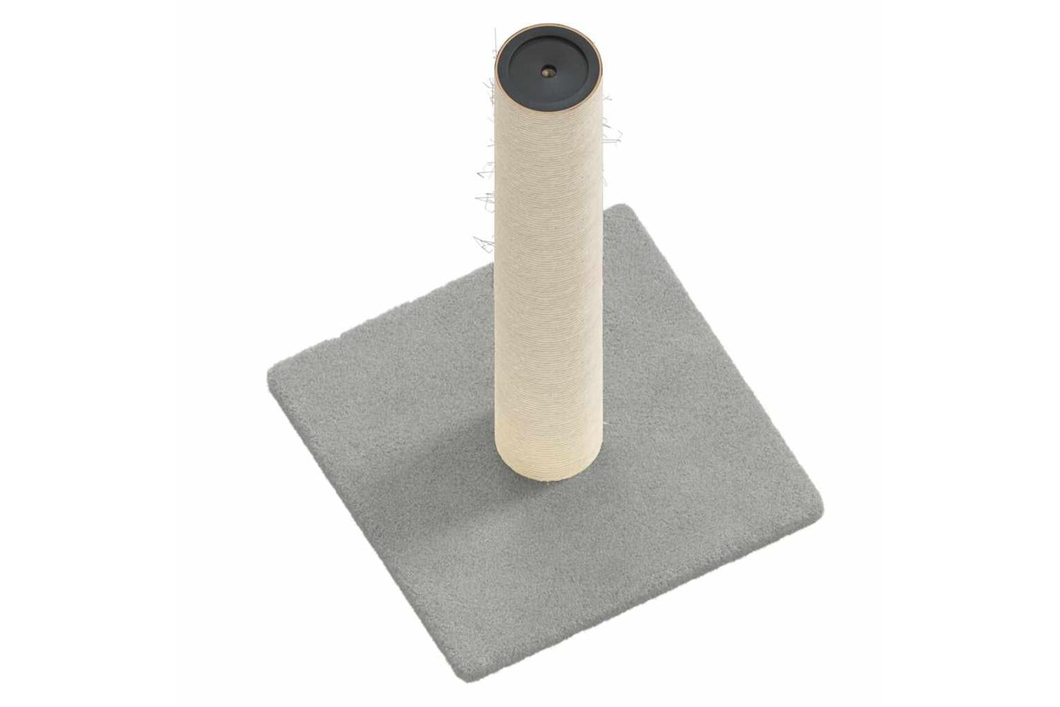 Vidaxl Cat Scratching Post Light Grey 22x22x45 Cm-4