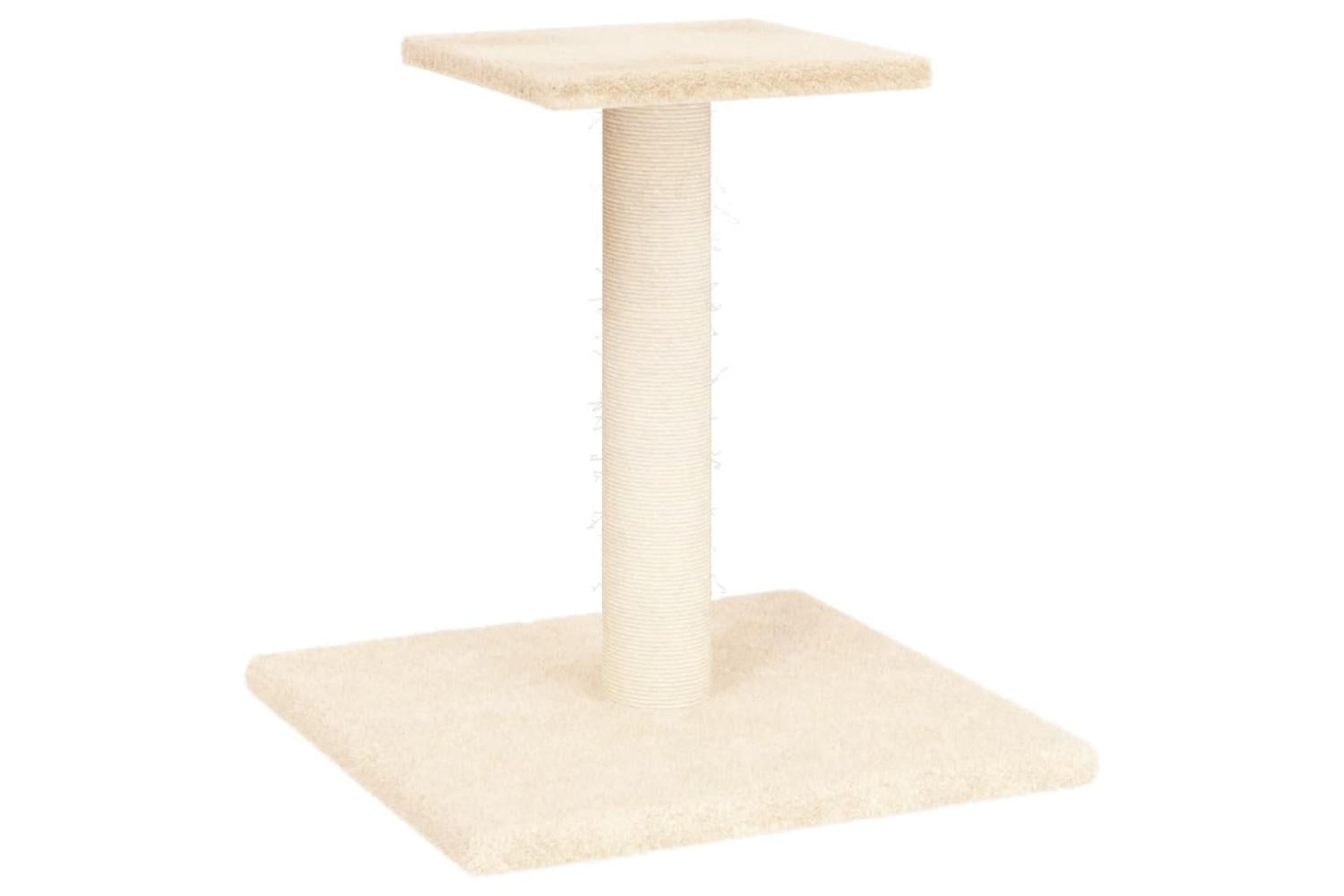 Vidaxl Cat Scratching Post With Platform Cream 38 Cm