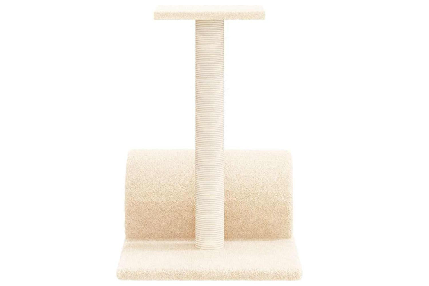 Vidaxl Cat Scratching Post With Tunnel Cream 60x345x50 Cm-2