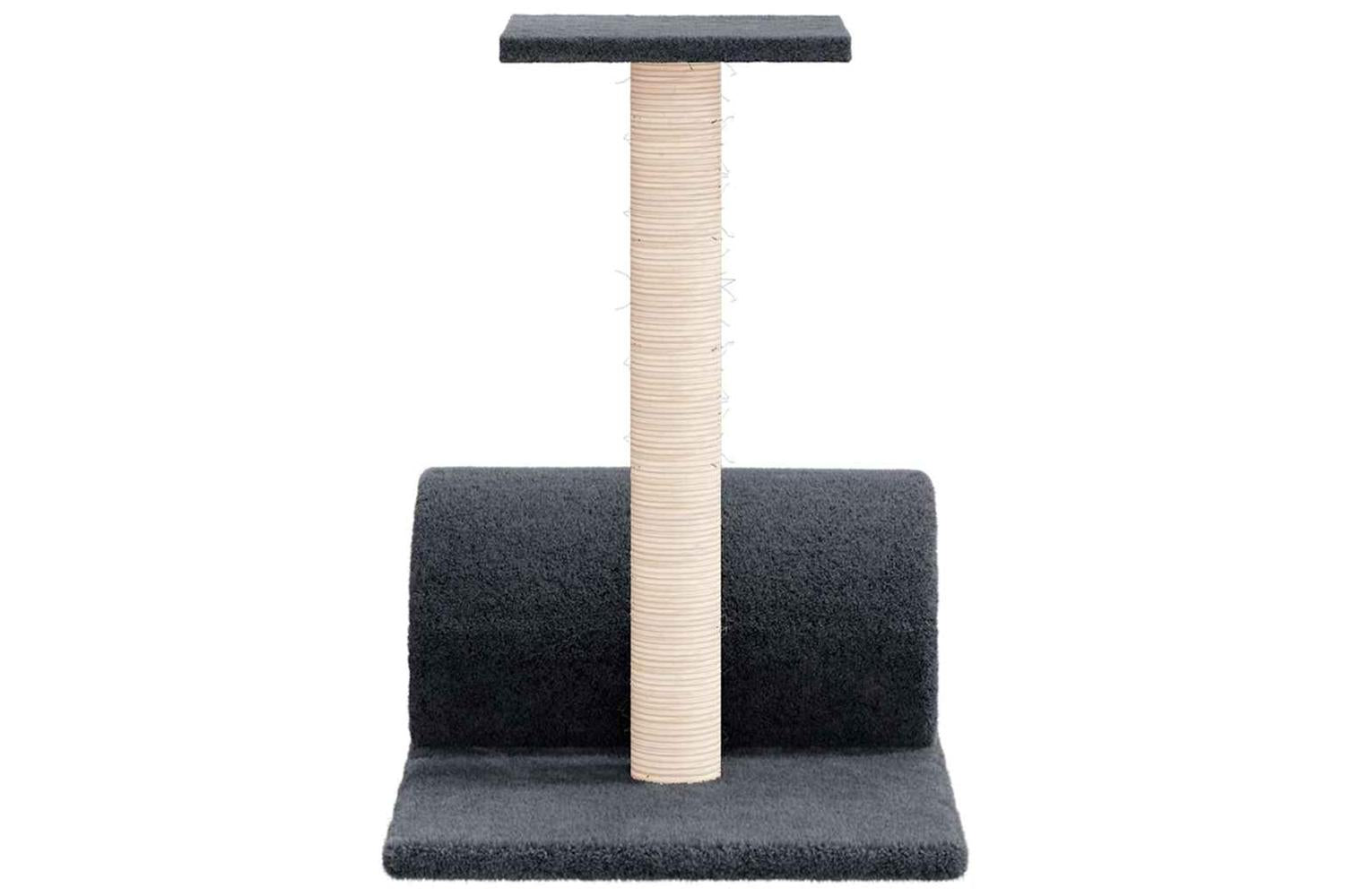 Vidaxl Cat Scratching Post With Tunnel Dark Grey 60x345x50 Cm-4