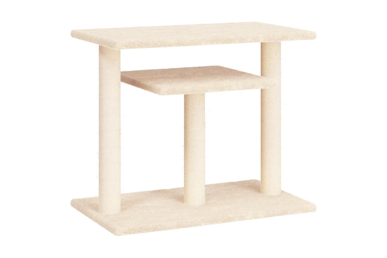Vidaxl Cat Scratching Posts With Platforms Cream 625 Cm