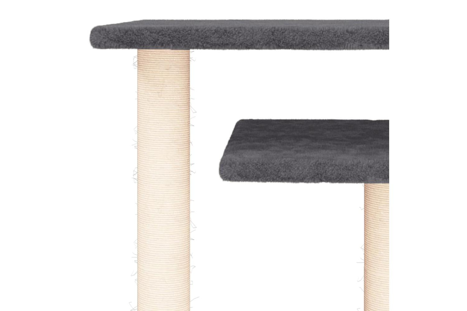 Vidaxl Cat Scratching Posts With Platforms Dark Grey 625 Cm-5