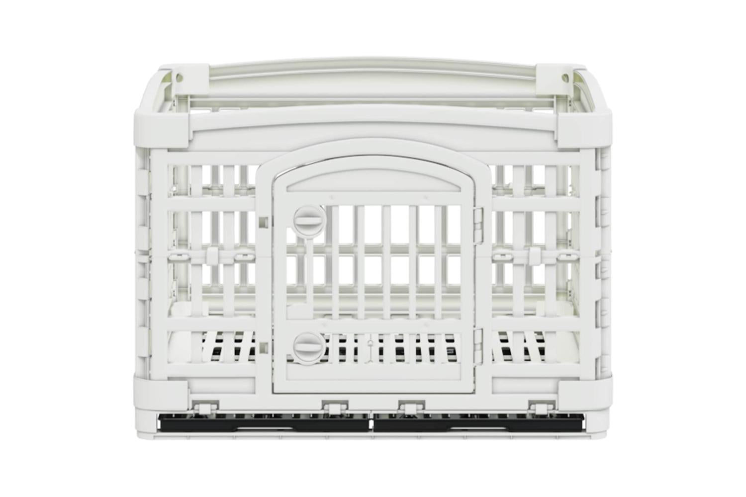 Vidaxl 4 Panel Dog Playpen 122 X 1065 X 82 Cm Plastic White Foldable-5