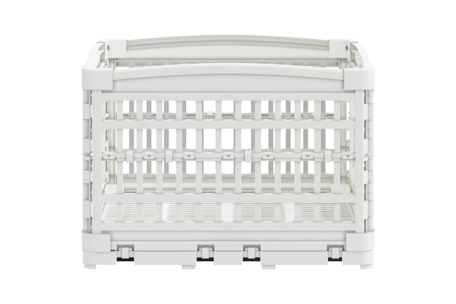 Vidaxl 4 Panel Dog Playpen 122 X 1065 X 82 Cm Plastic White Foldable-6