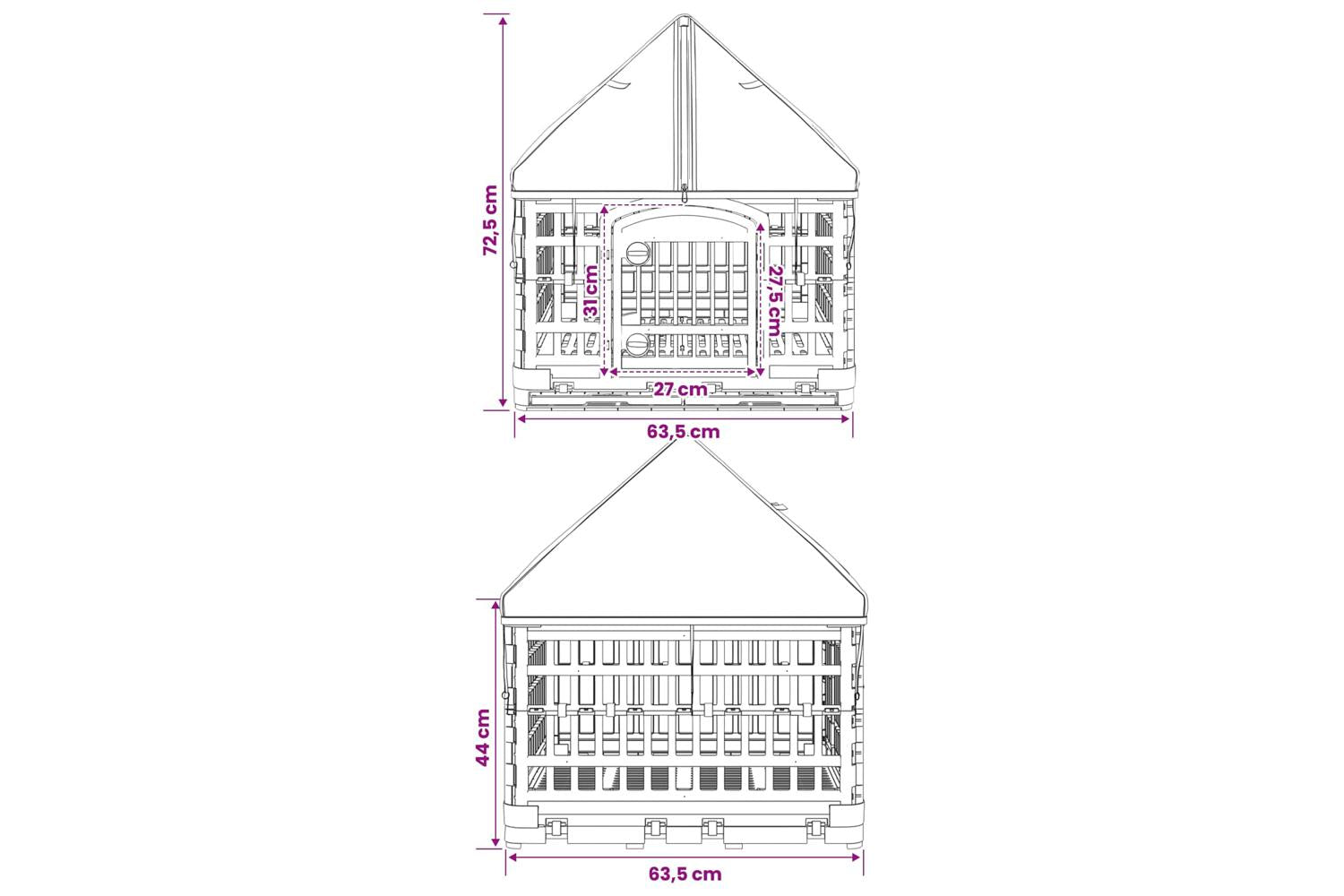 Vidaxl 4 Panel Dog Playpen With Roof 122 X 1065 X 82 Cm Plastic White-9