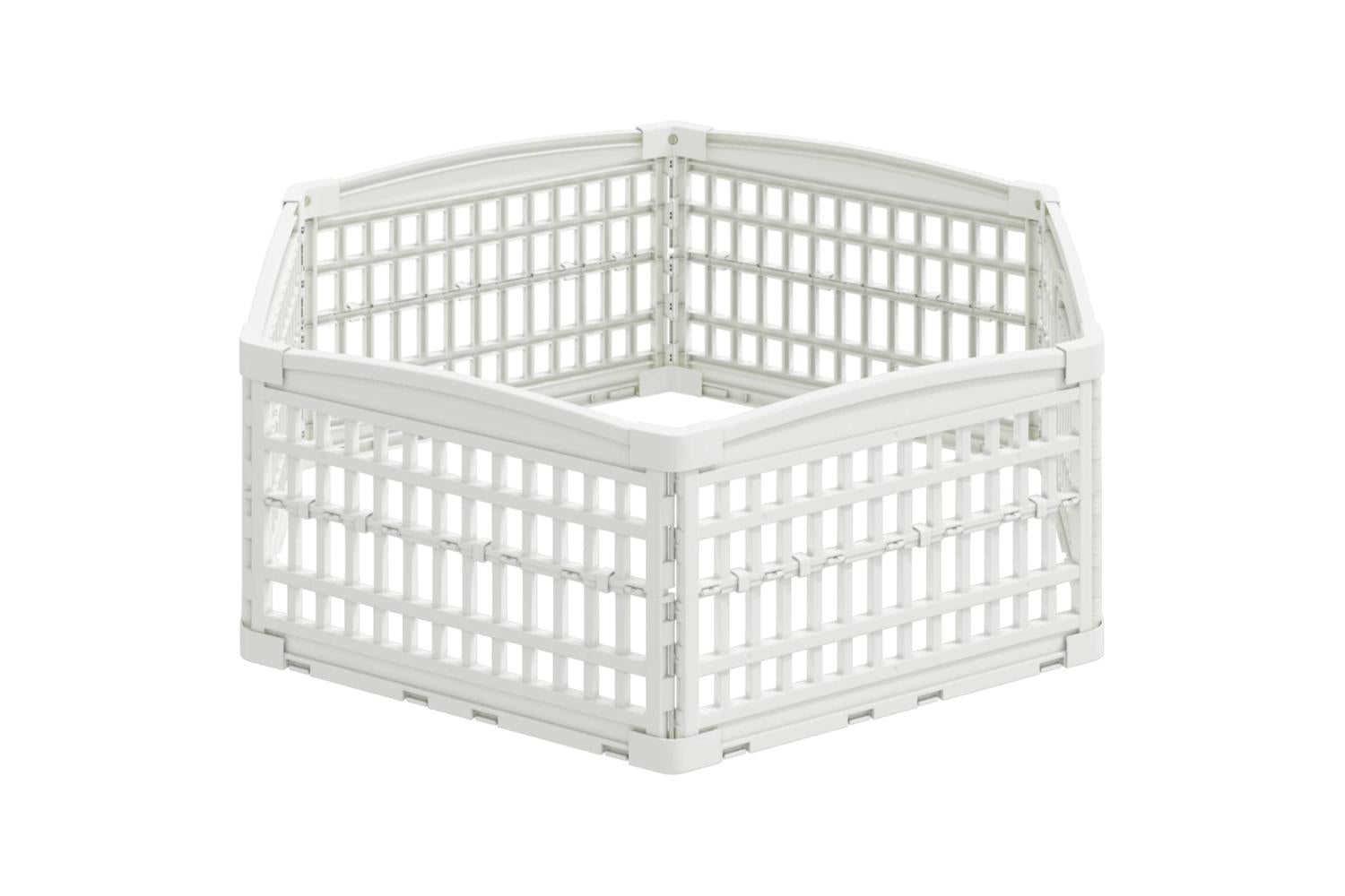 Vidaxl 6 Panel Dog Playpen 122 X 1065 X 40 Cm Plastic White Foldable-6