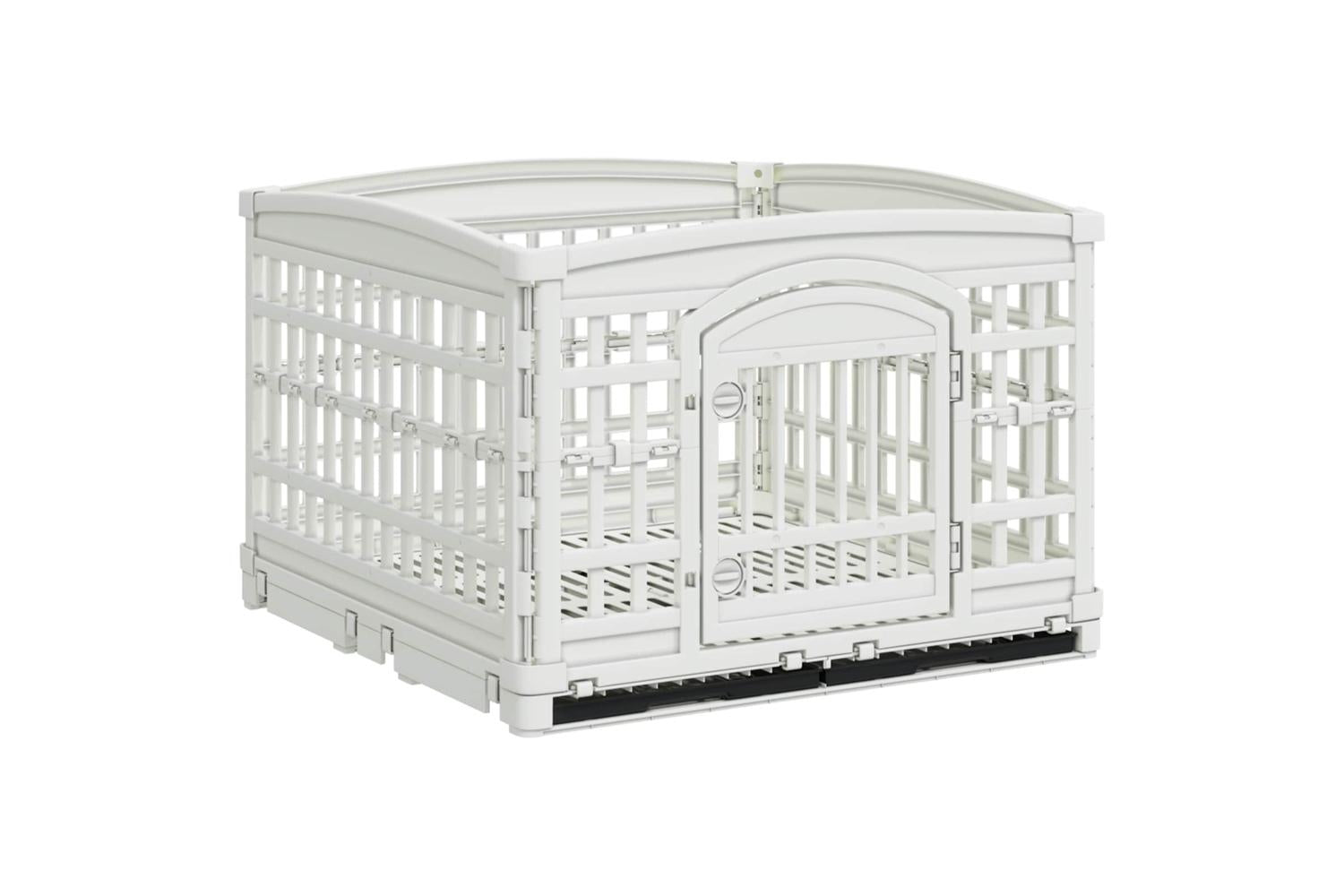Vidaxl 4 Panel Dog Playpen 1775 X 1545 X 112 Cm Plastic White