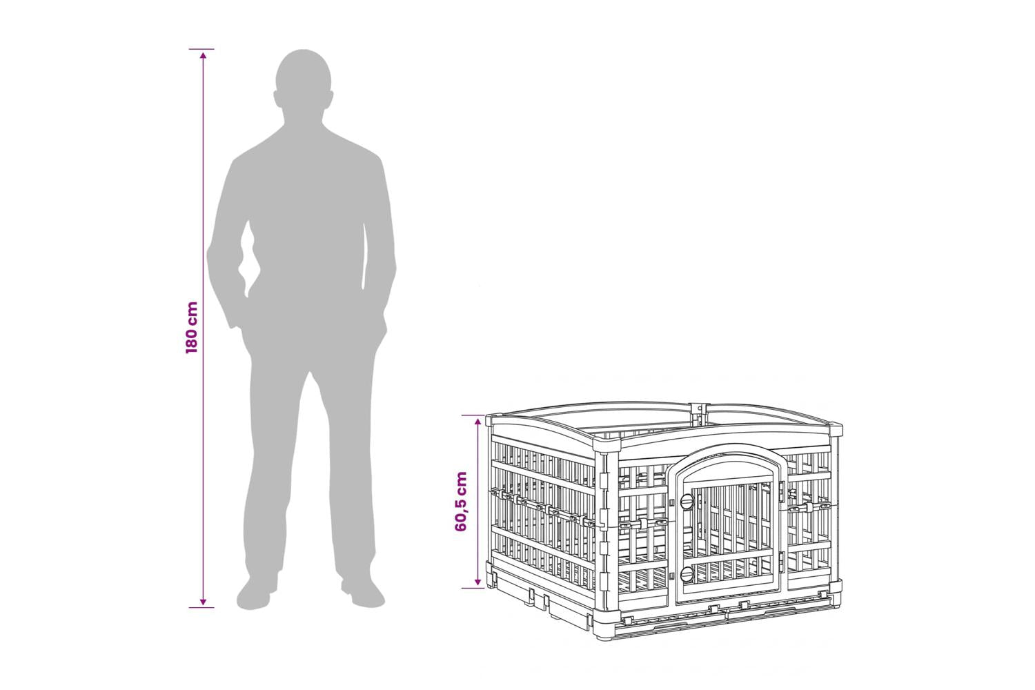 Vidaxl 4 Panel Dog Playpen 1775 X 1545 X 112 Cm Plastic White-10