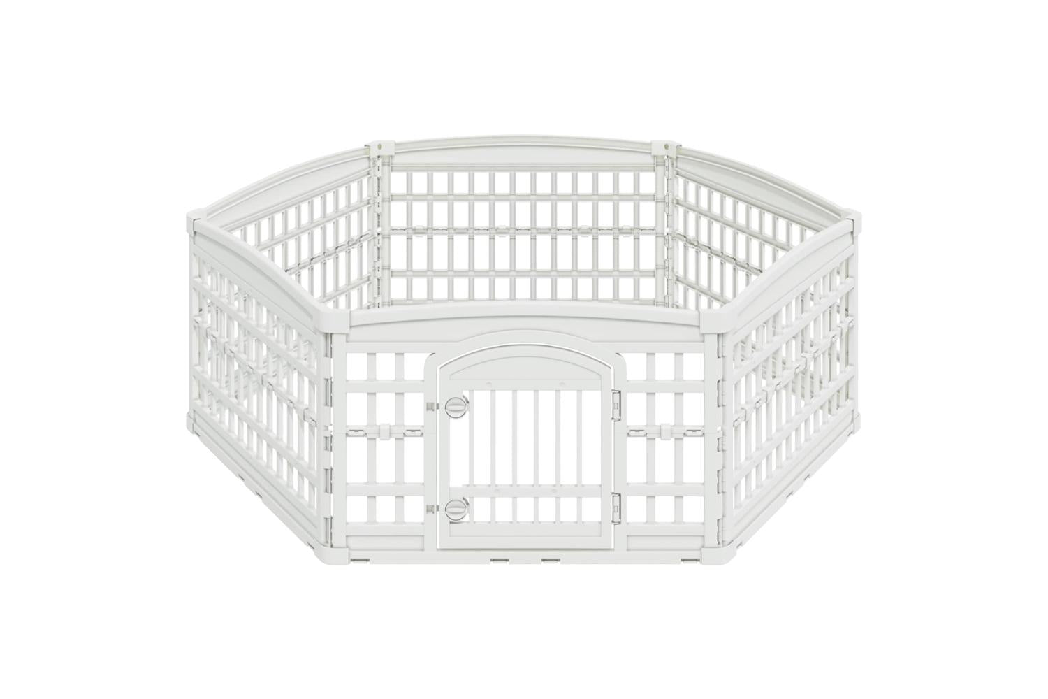 Vidaxl 6 Panel Dog Playpen 1775 X 1545 X 58 Cm Plastic White-5