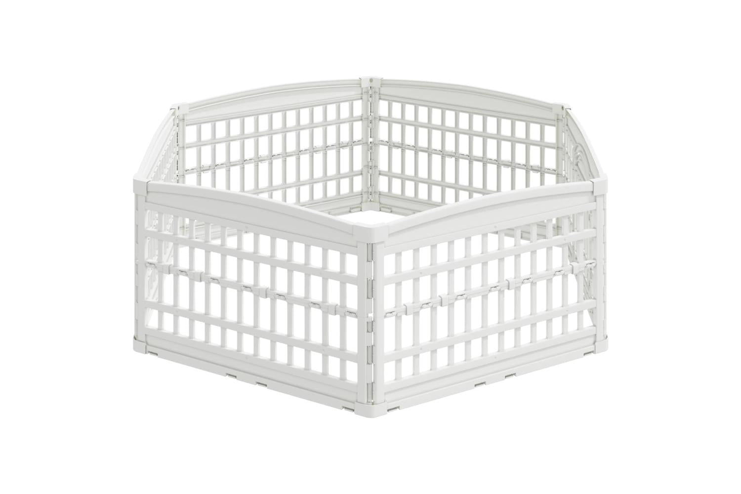 Vidaxl 6 Panel Dog Playpen 1775 X 1545 X 58 Cm Plastic White-6