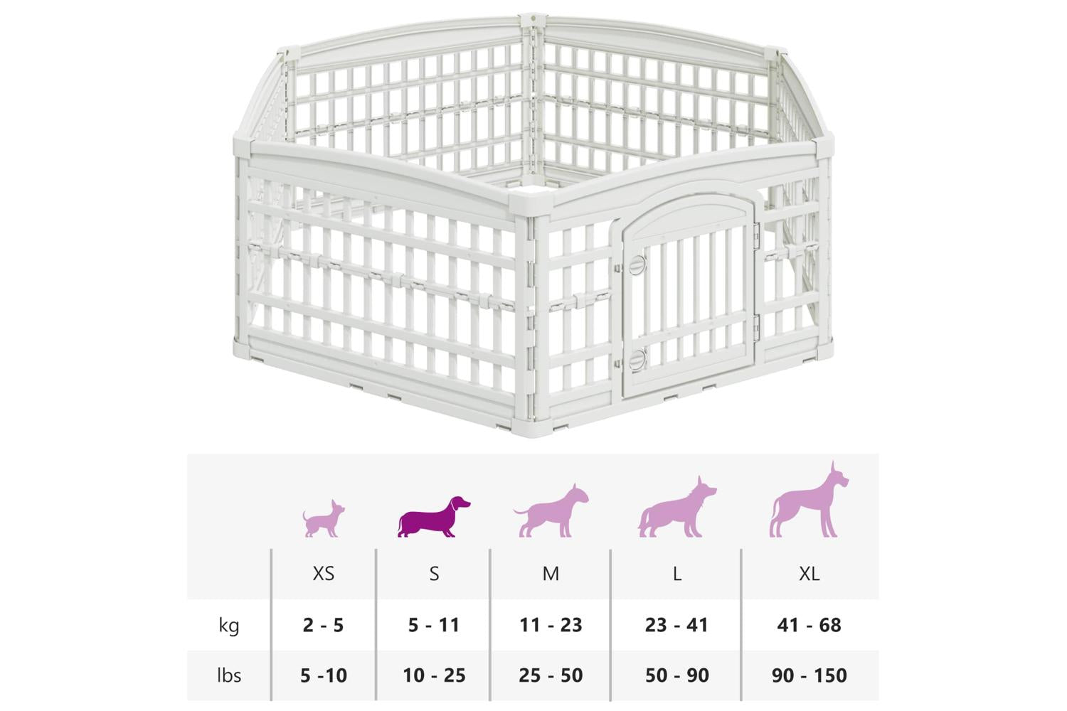Vidaxl 6 Panel Dog Playpen 1775 X 1545 X 58 Cm Plastic White-10