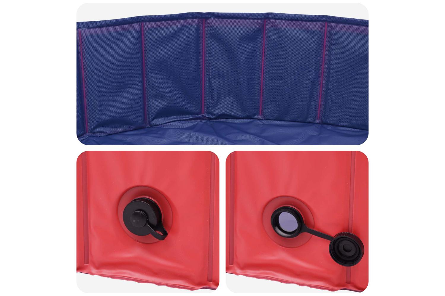 Vidaxl Dog Pool 300 X 38 Cm Thick Pvc Red-4