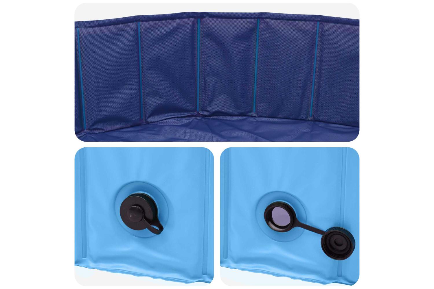Vidaxl Dog Pool 300 X 38 Cm Thick Pvc Blue-4