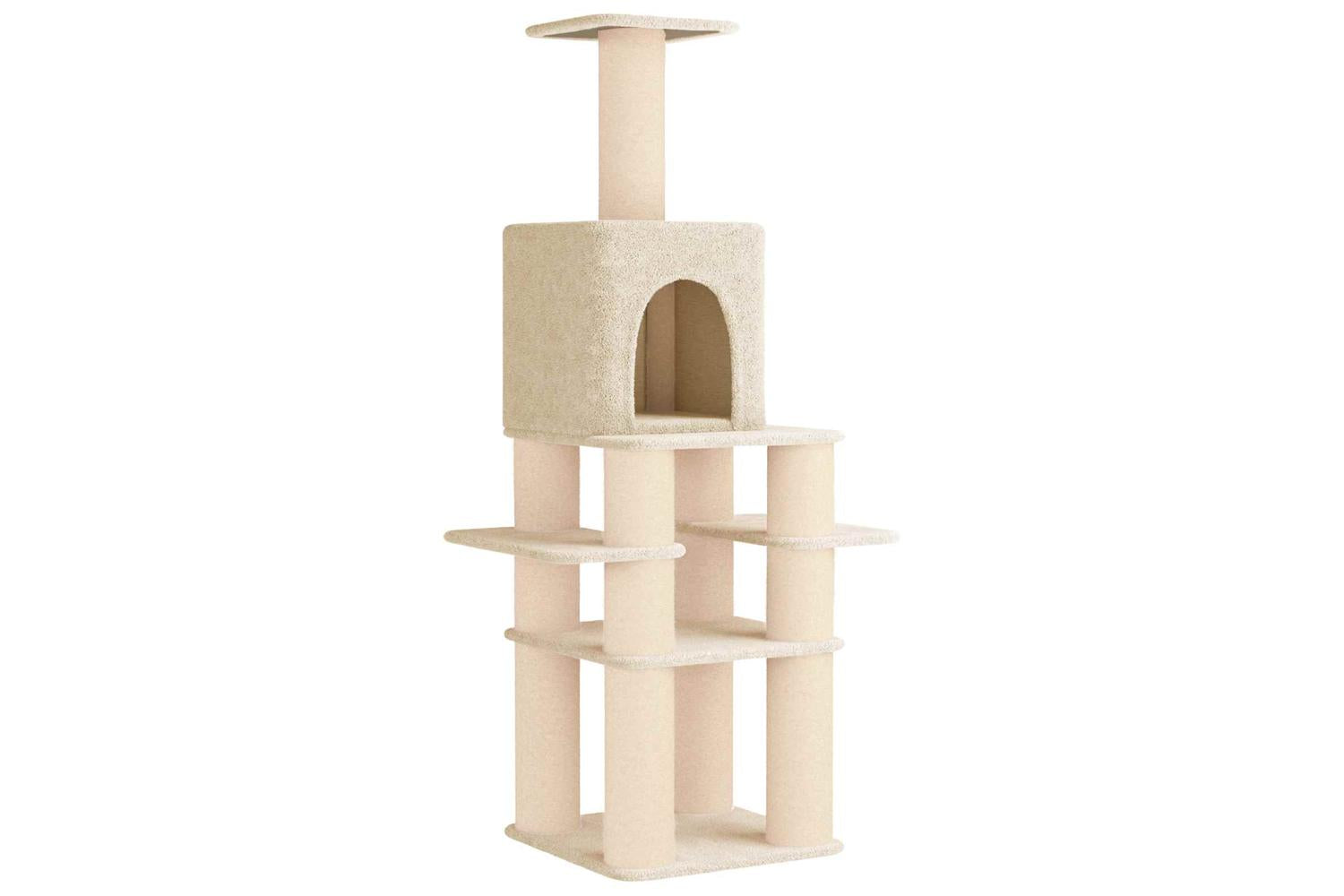 Vidaxl Cat Tree With Sisal Scratching Posts Cream 180 Cm